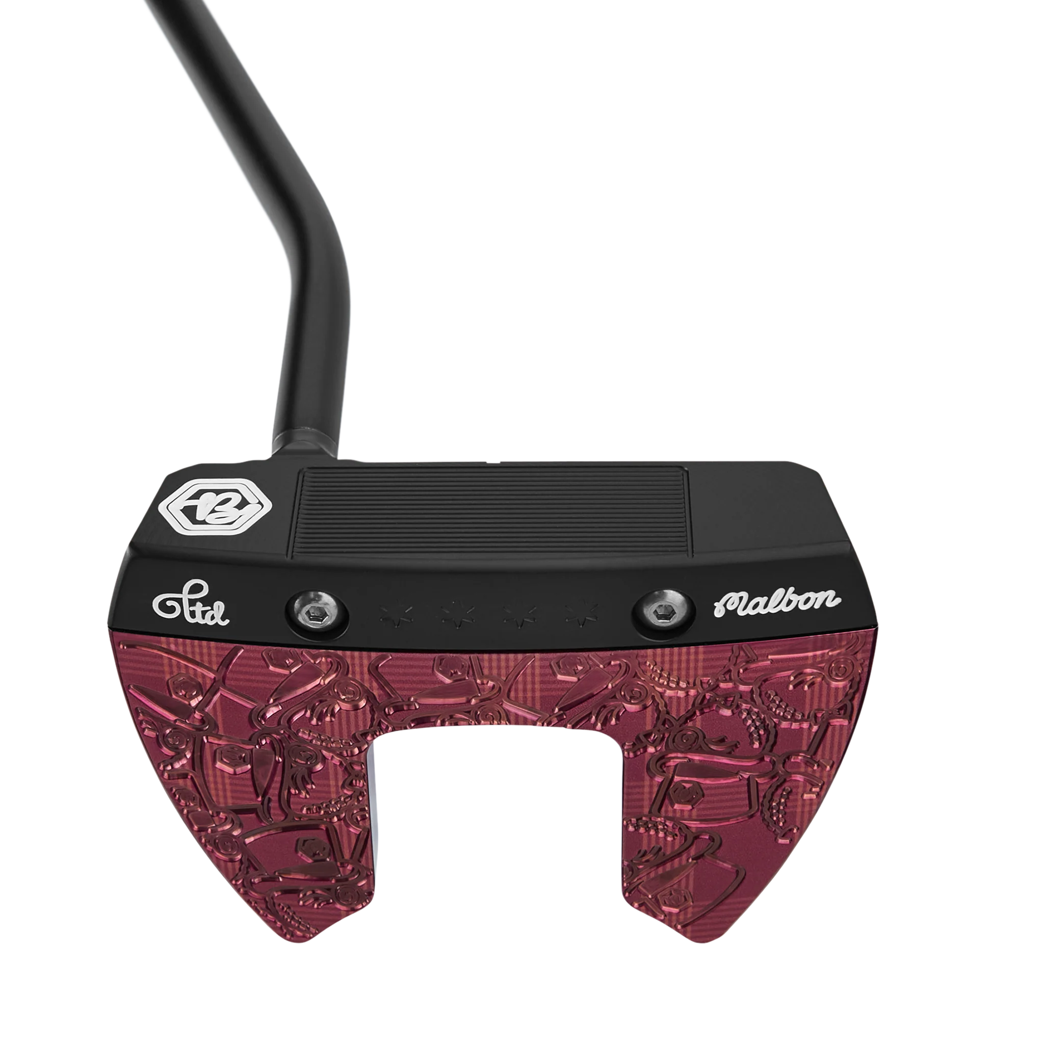 Malbon x Bettinardi Gangster Buckets INOVAI 6.0 Left-Handed Maroon Plaid Putter