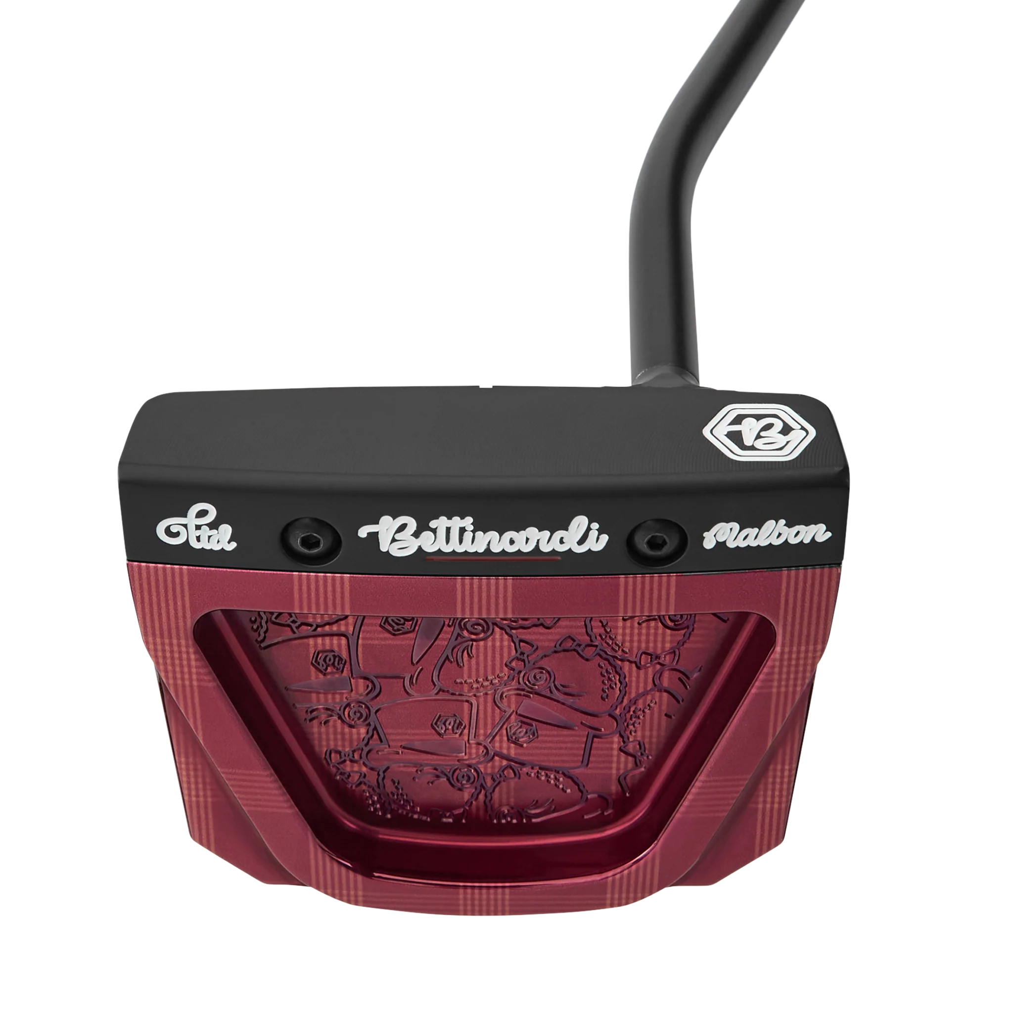 Malbon x Bettinardi Gangster Buckets INOVAI 9.0 Maroon Plaid Putter