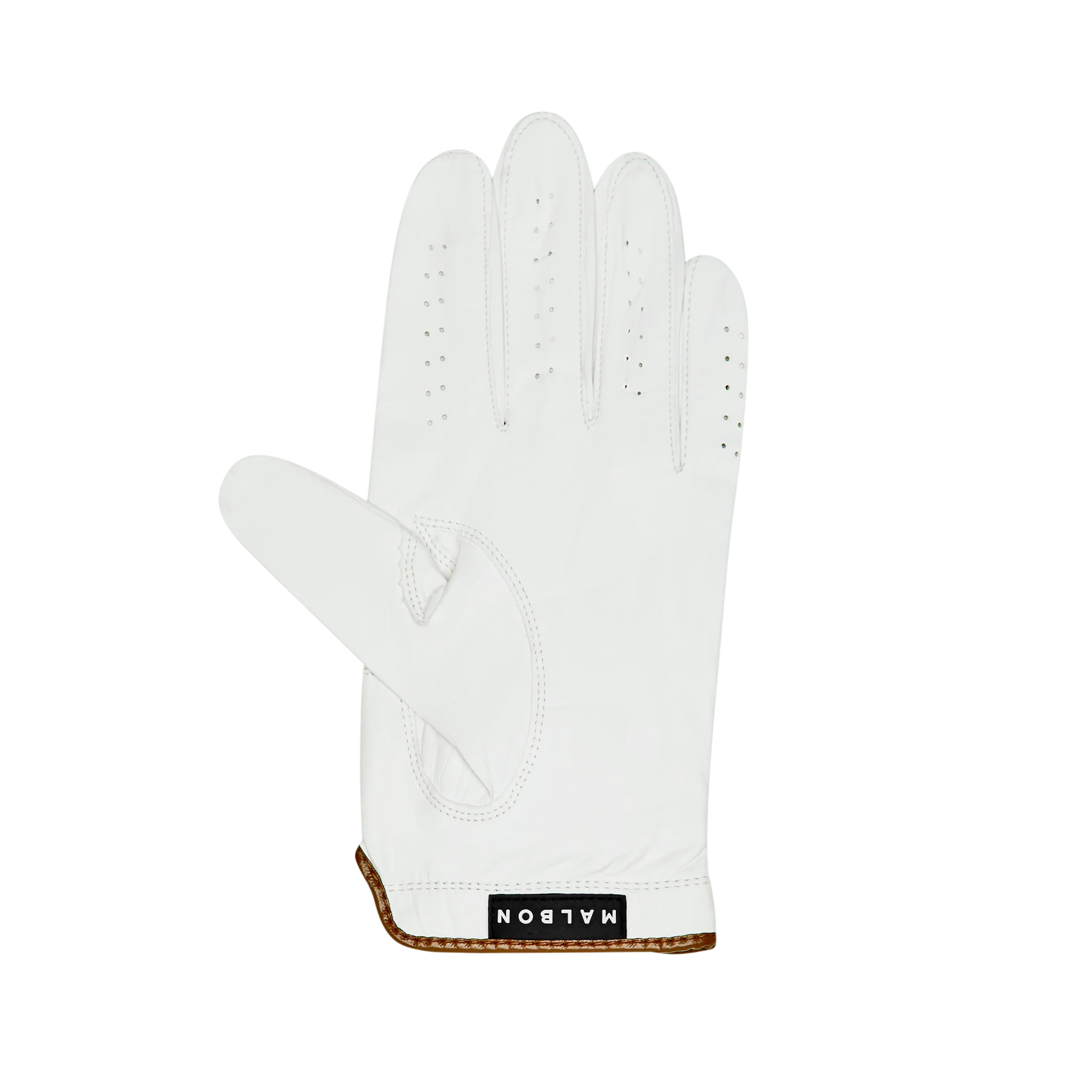 Malbon x Bettinardi Premium Leather Golf Glove (Egret) - Image 4