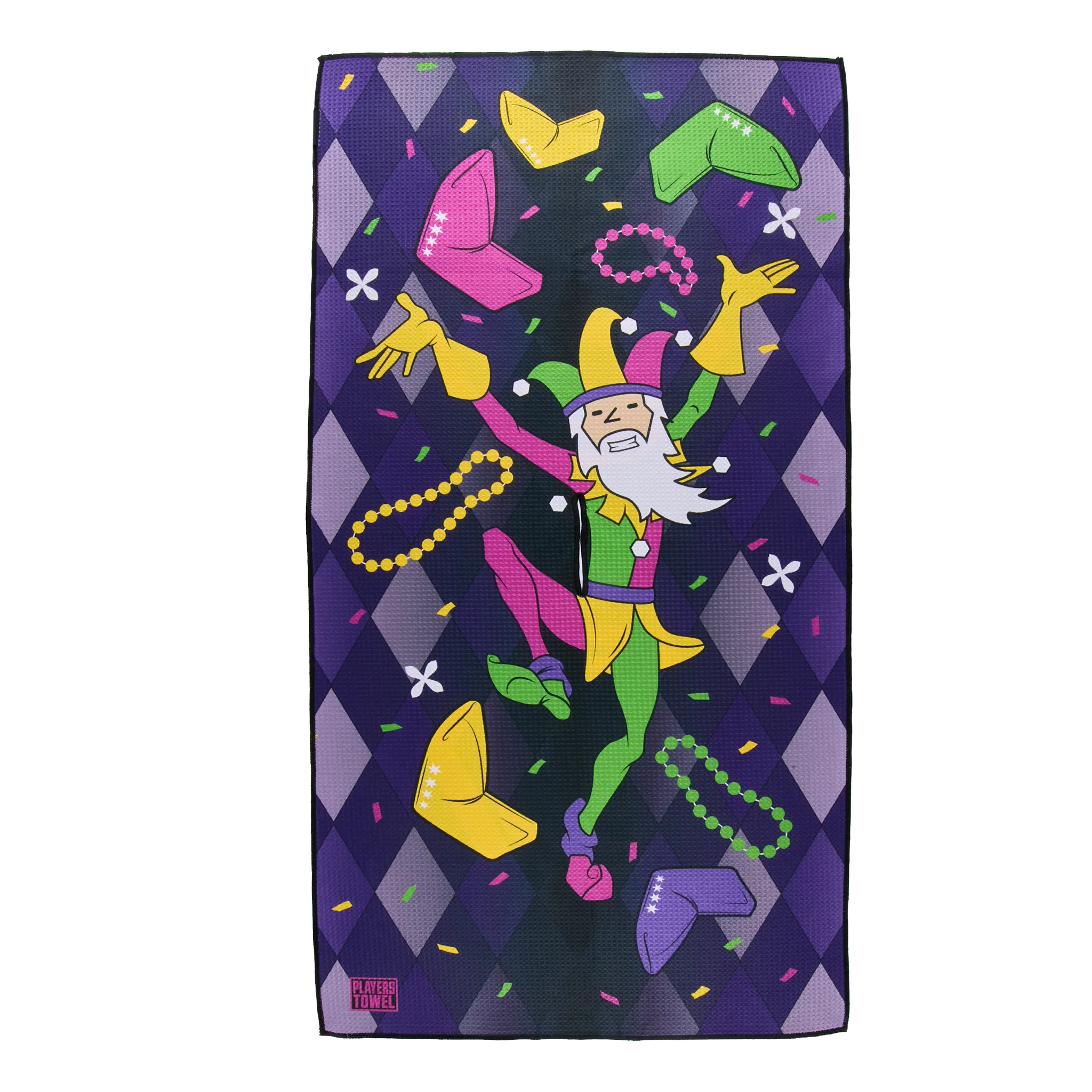 Mardi Gras 2024 Jester Wizard Players Towel