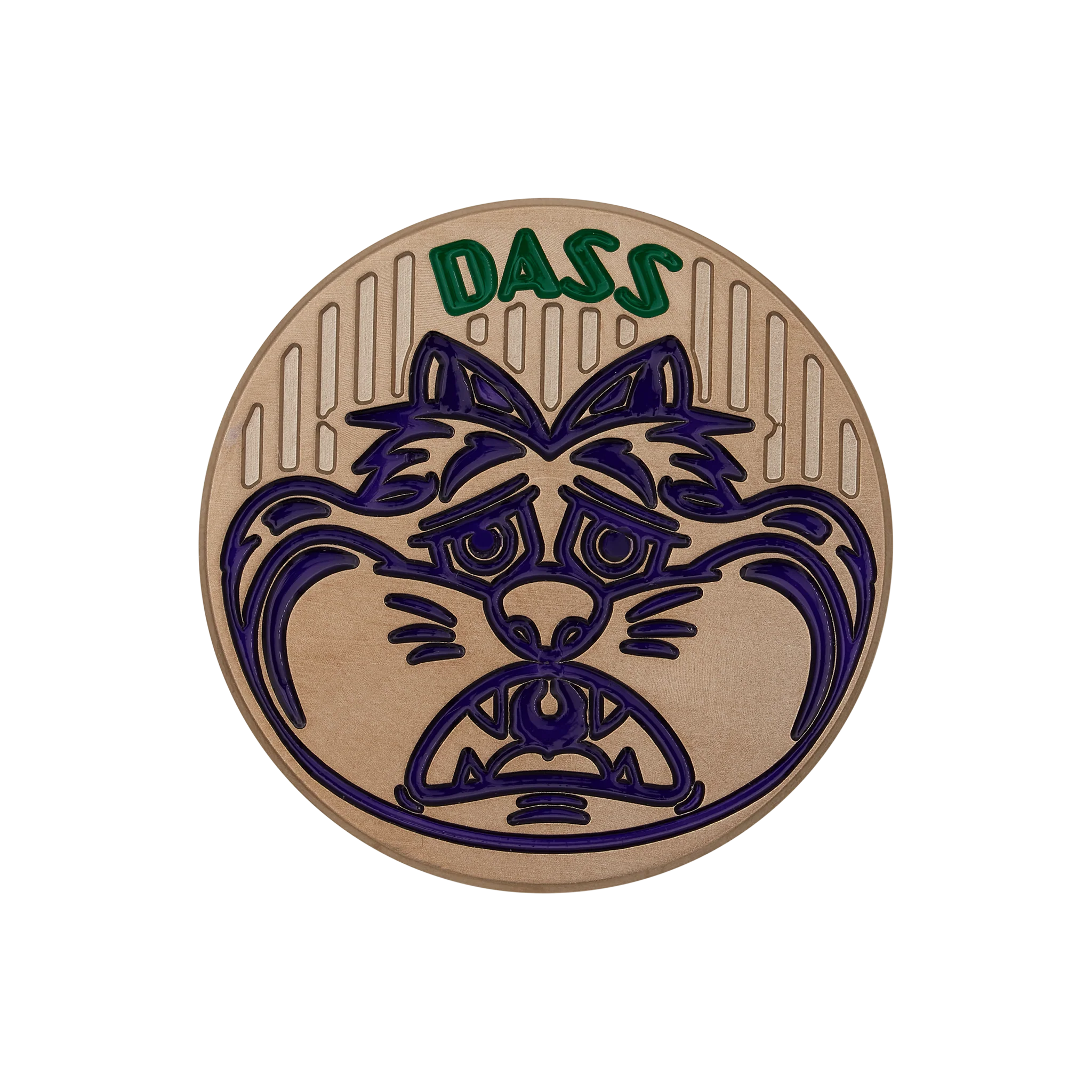 Mardi Gras 2024 Theatre Mask Fat Cat Ball Marker - Image 2