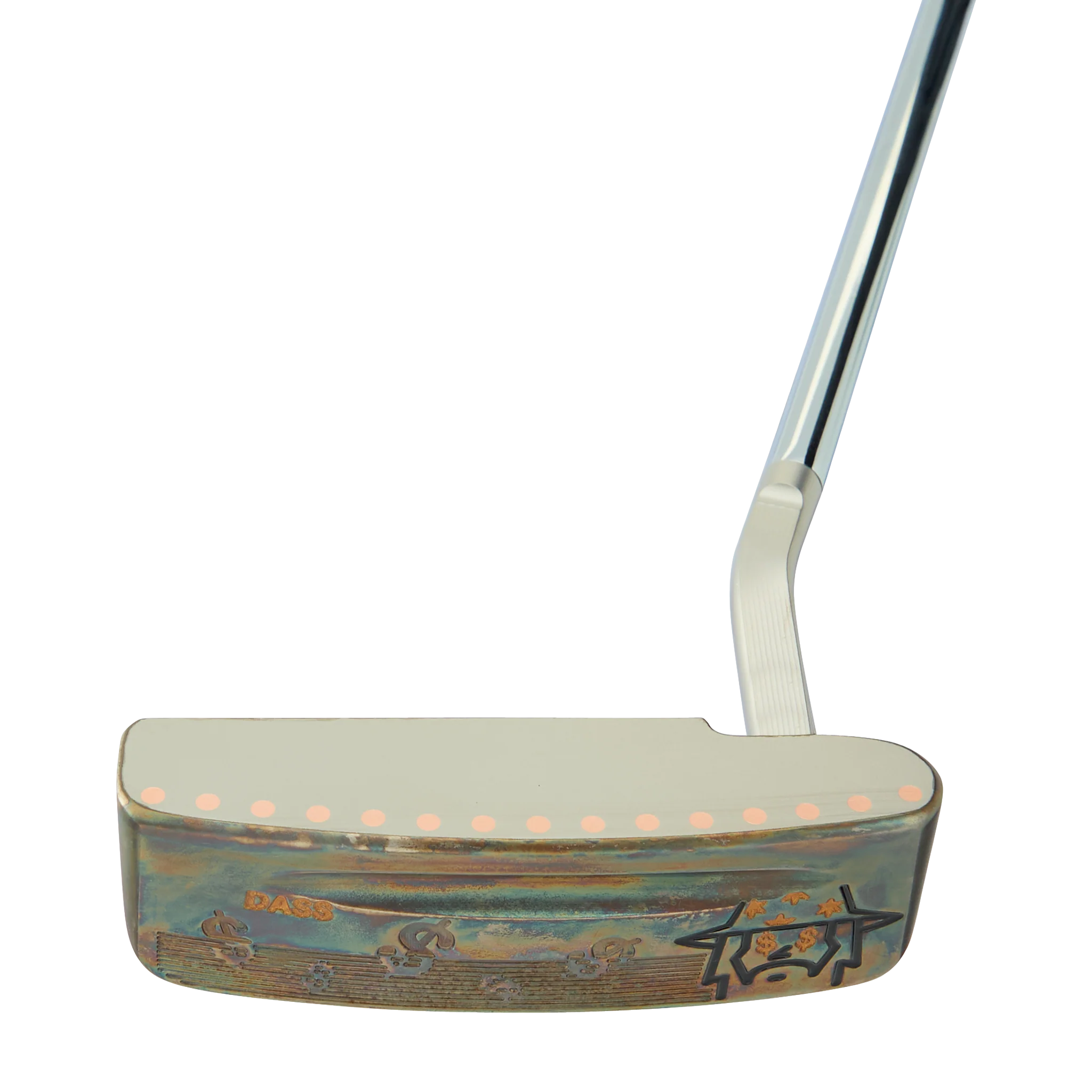 Money Eyes Wizard Steel Patina DASS QB Hexperimental Proto Putter