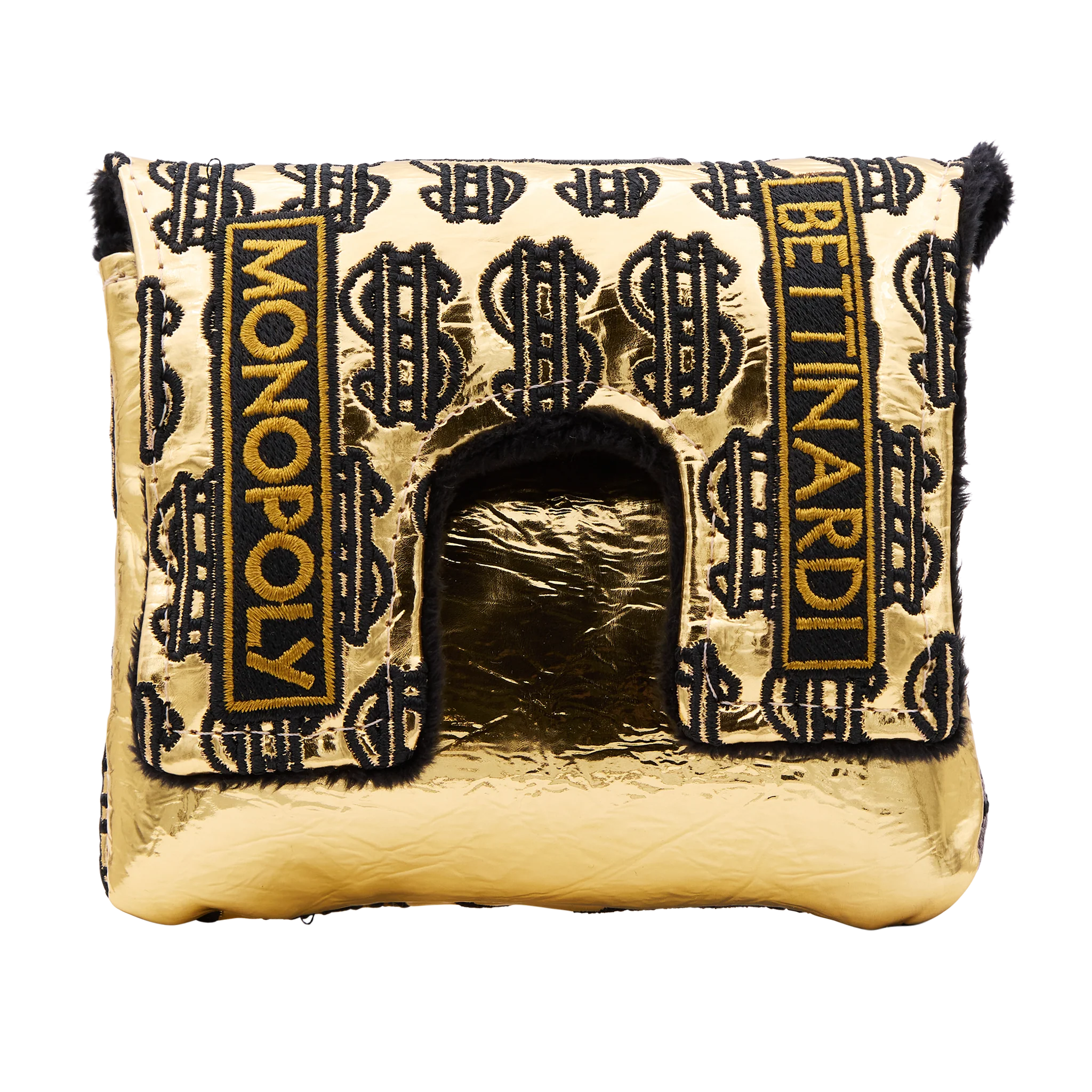 Monopoly x Bettinardi Golden Moneybag Wizard Center-Shafted Mallet Putter Headcover - Image 2