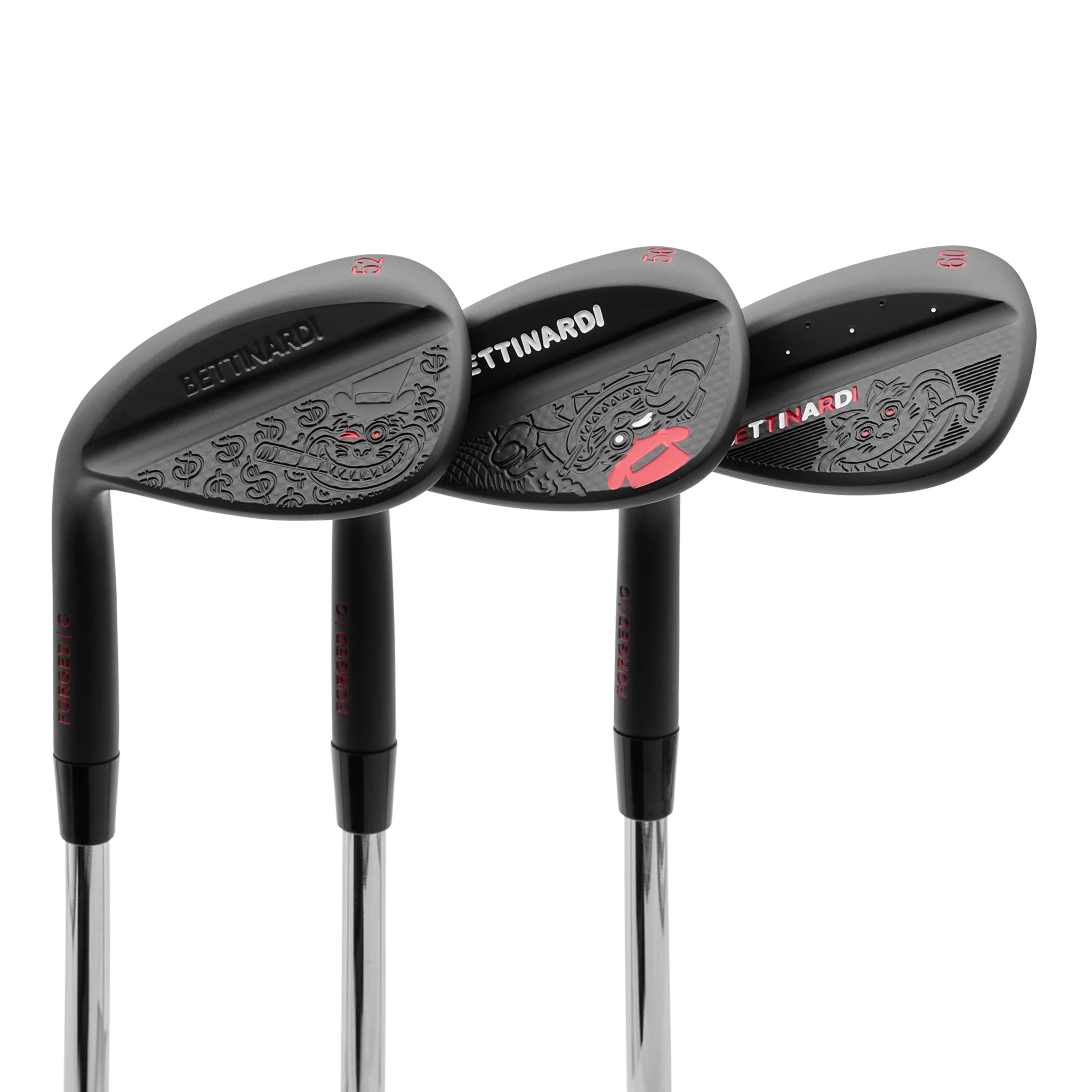 Multi Gangster Cat Lefty Black Ox HLX 6.0 Wedge Set (52°, 56°, 60°)