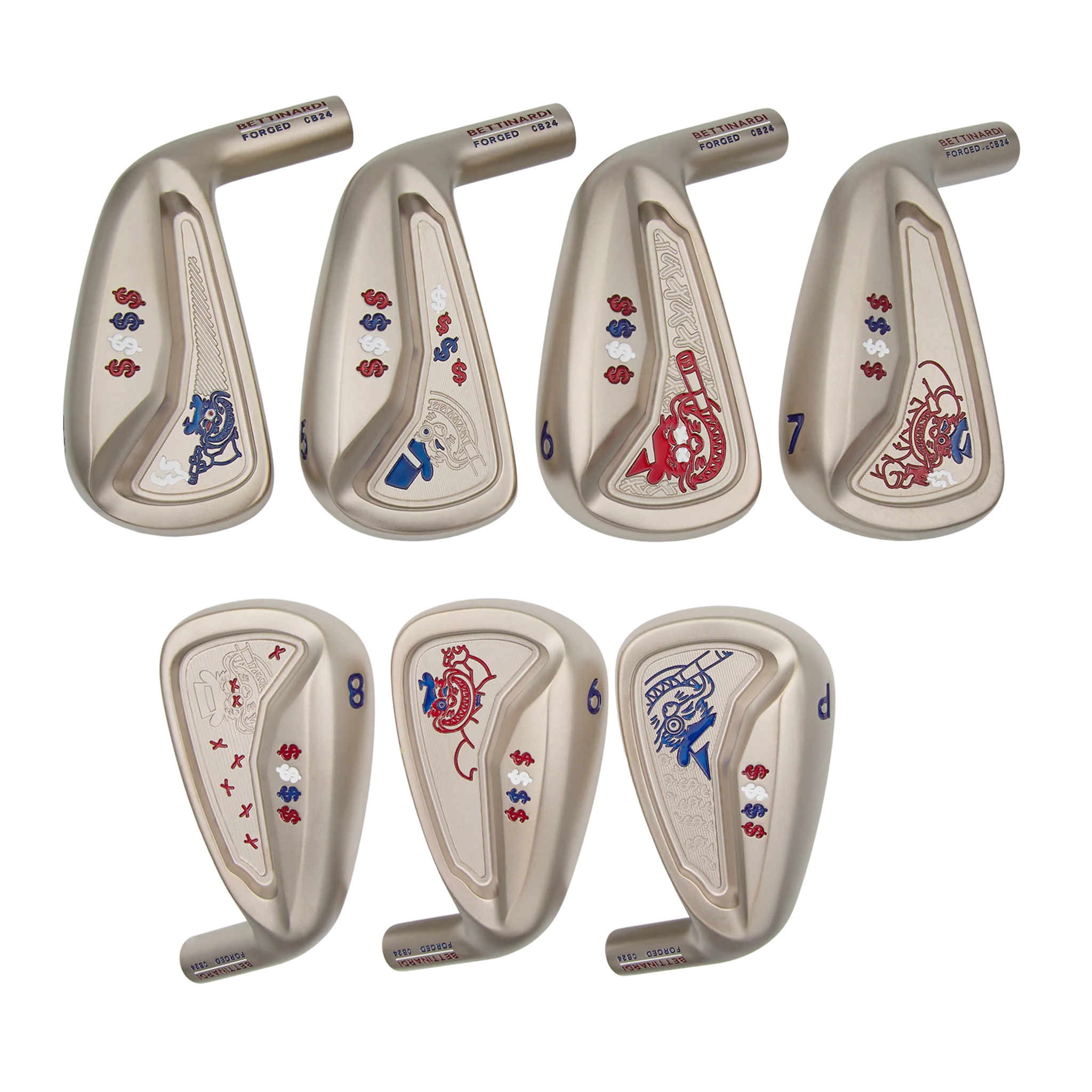 Multi Gangster Cat Satin Nickel CB24 Irons (4-PW)