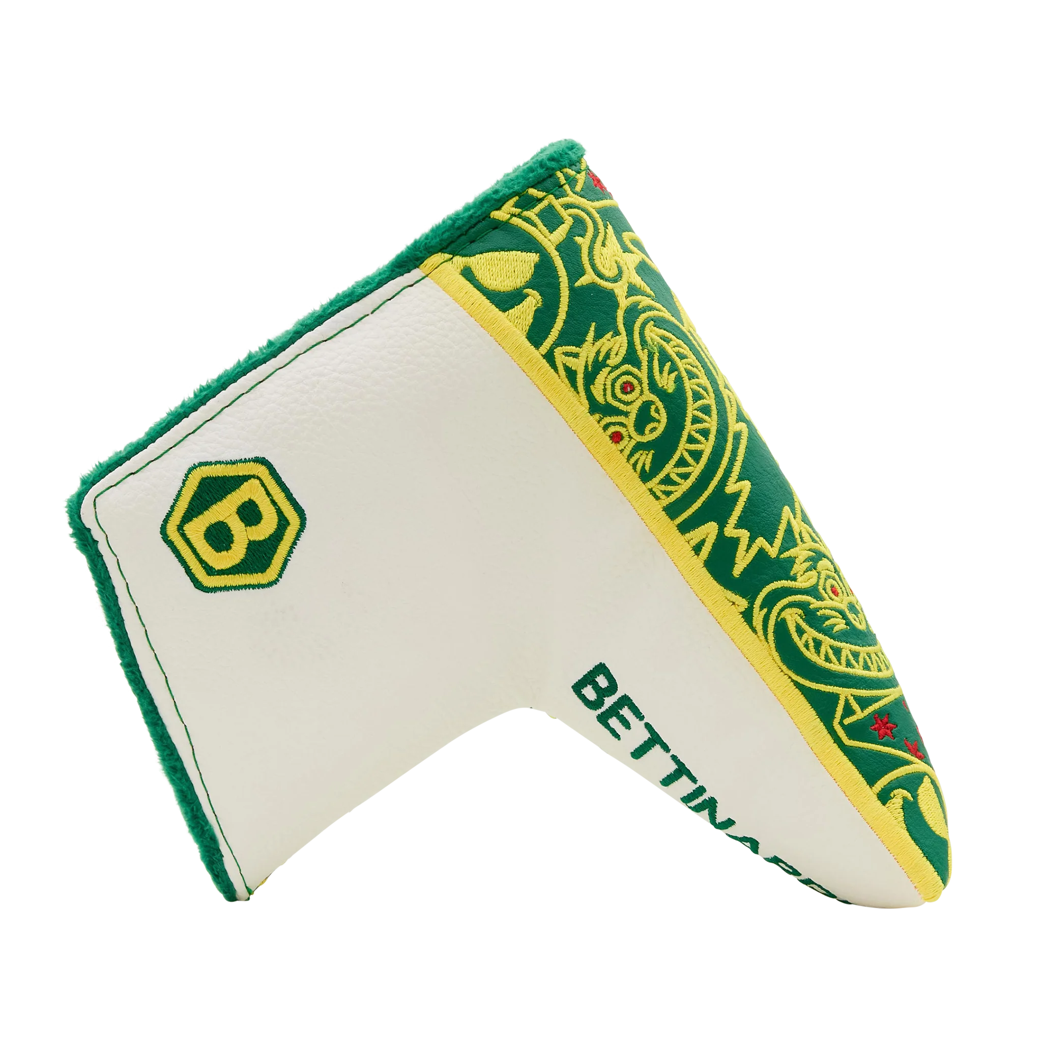 Multi Icon Green and Yellow Blade Putter Headcover - Image 4