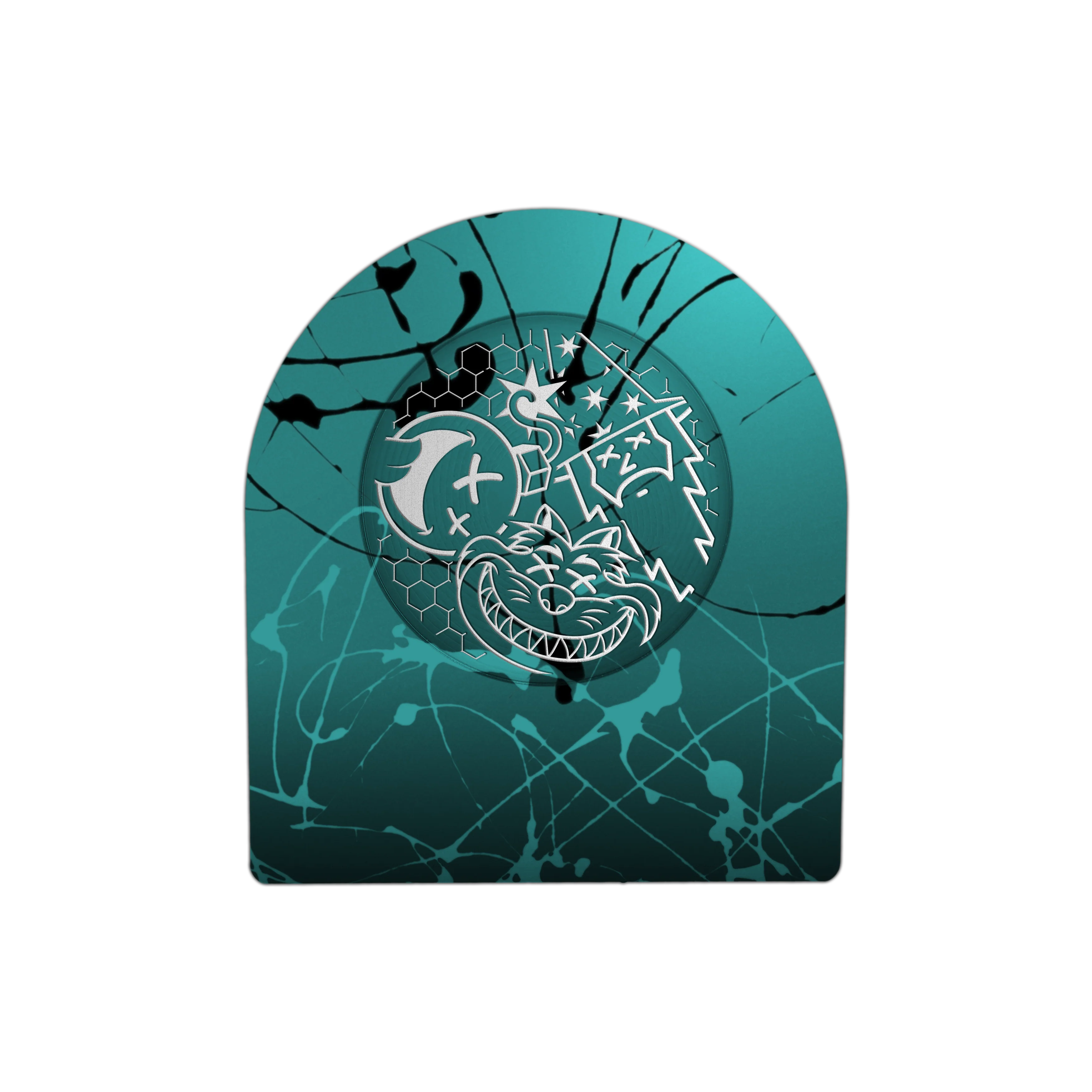 Multi Poison Icon Teal Splatter Aluminum Putting Cup