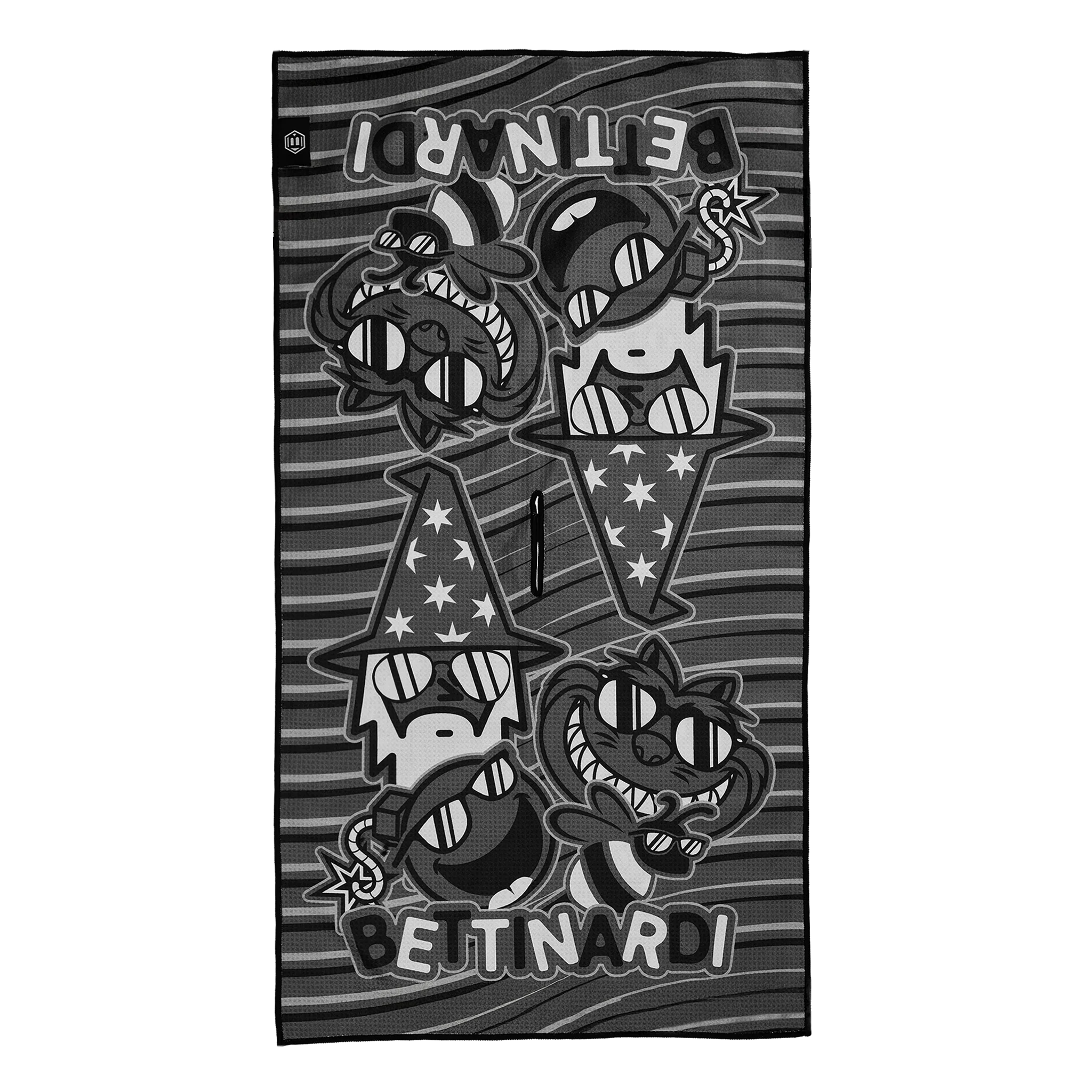 Multi Sunglasses Icon Grayscale Towel