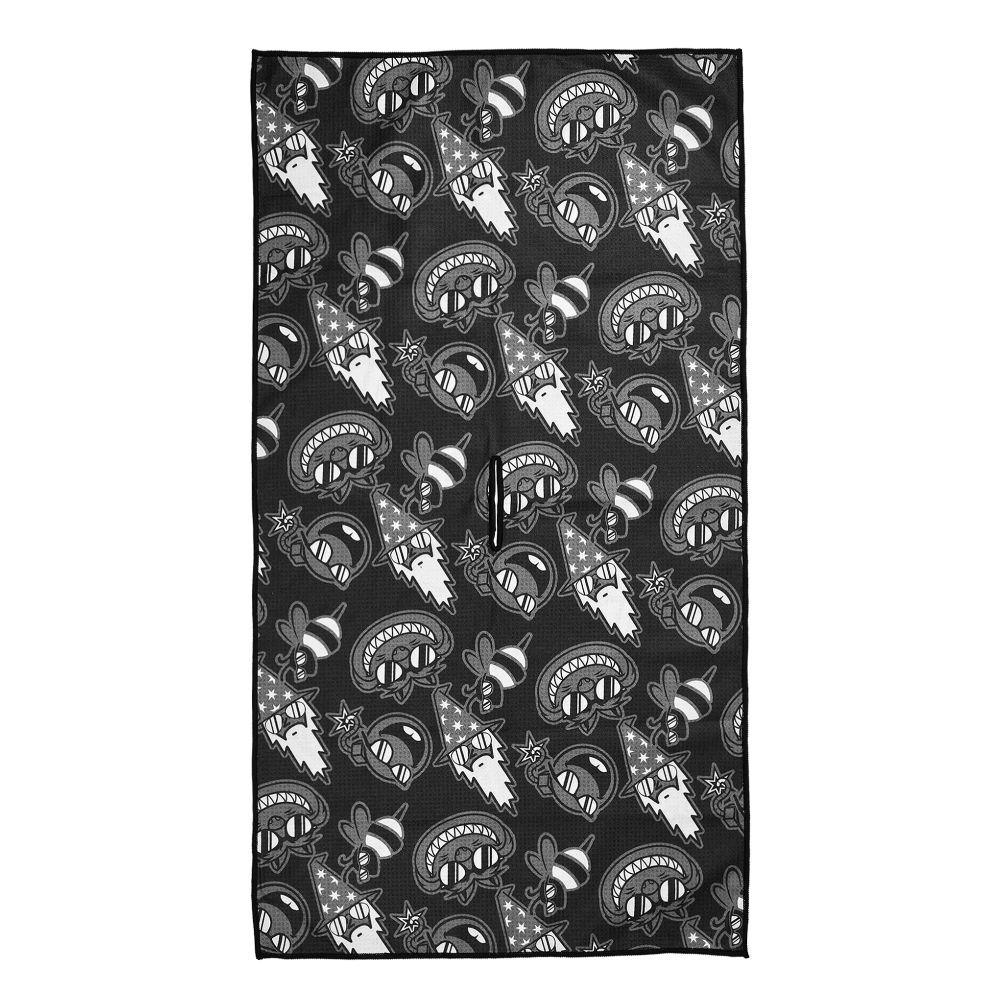 Multi Sunglasses Icon Grayscale Towel - Image 2