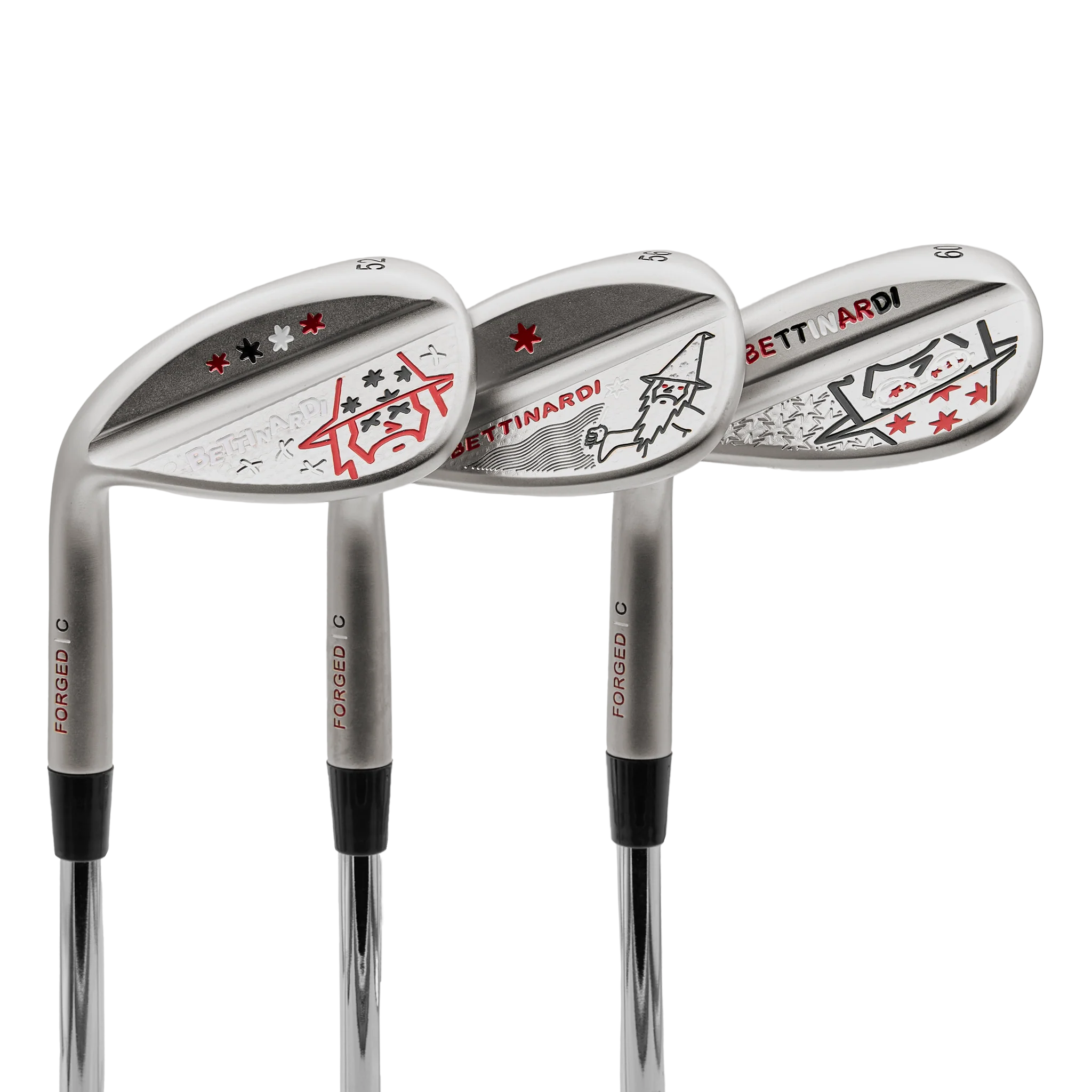 Multi Wizard Lefty Satin Nickel HLX 6.0 Wedge Set (52°, 56°, 60°)
