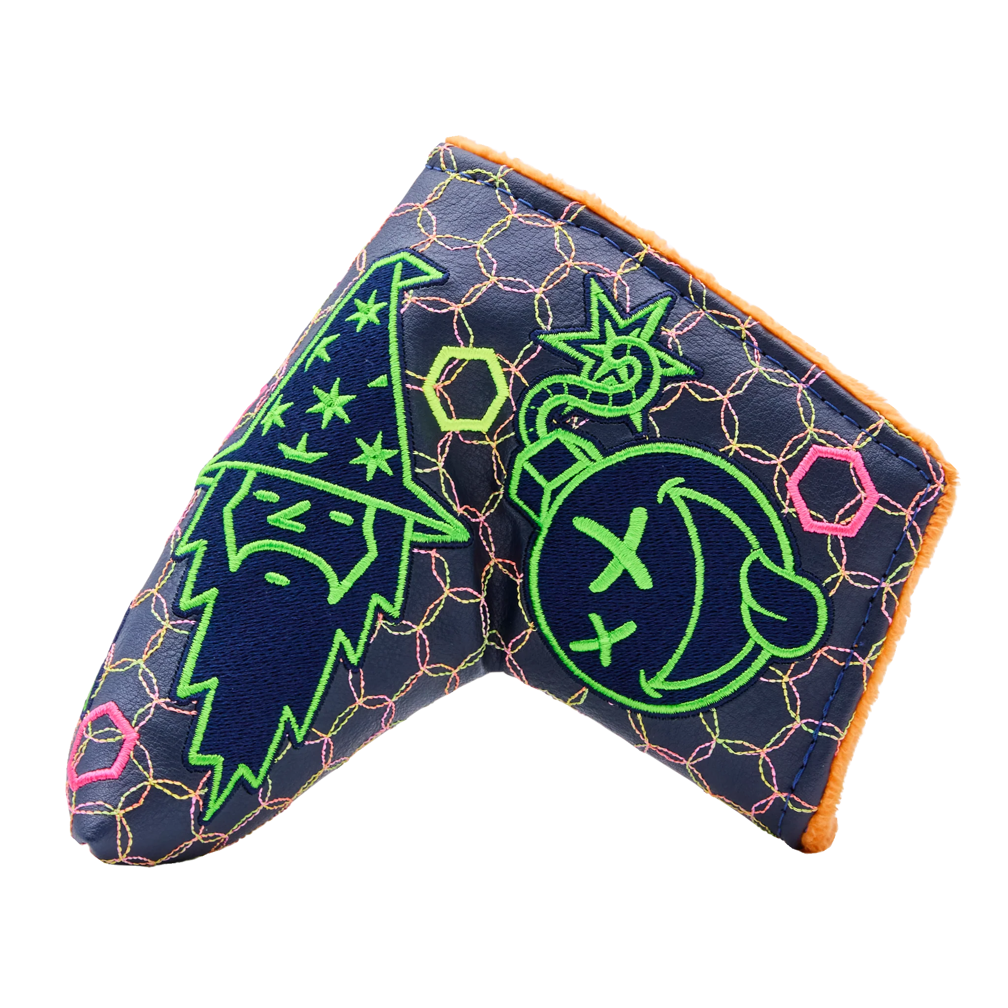 Neon Multi Icon Blade Putter Headcover - Image 2