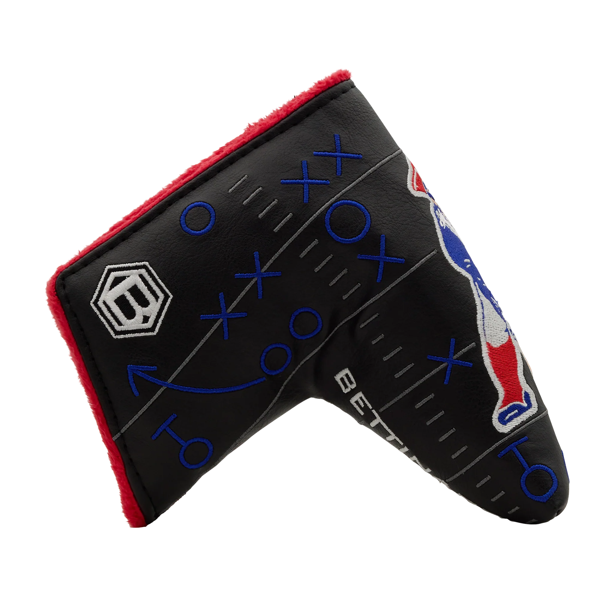 New England Patriots X's & O's Classic Mark Retro Blade Putter Headcover - Image 4