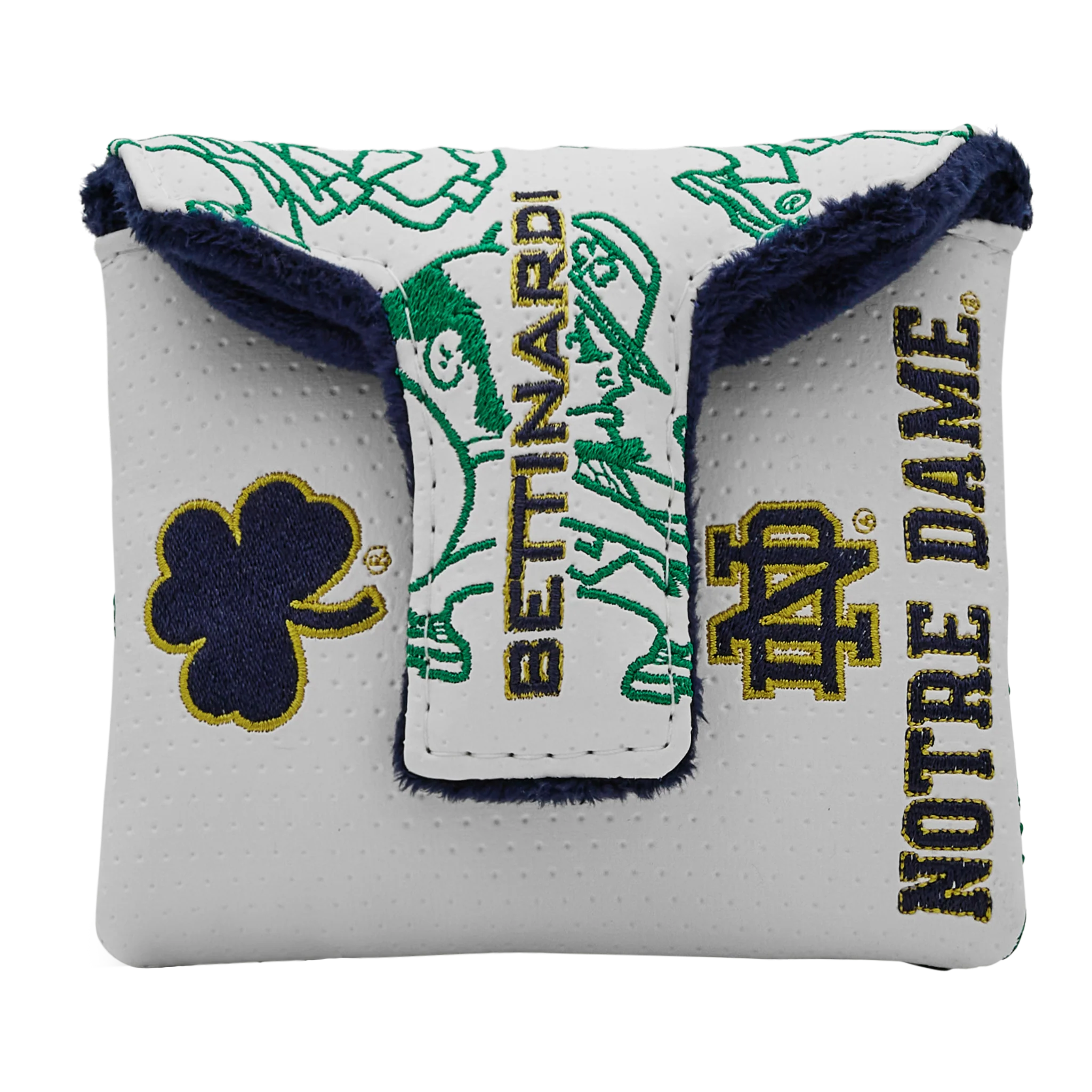 Notre Dame x Bettinardi White Dancing Leprechauns Mallet Putter Headcover - Image 2