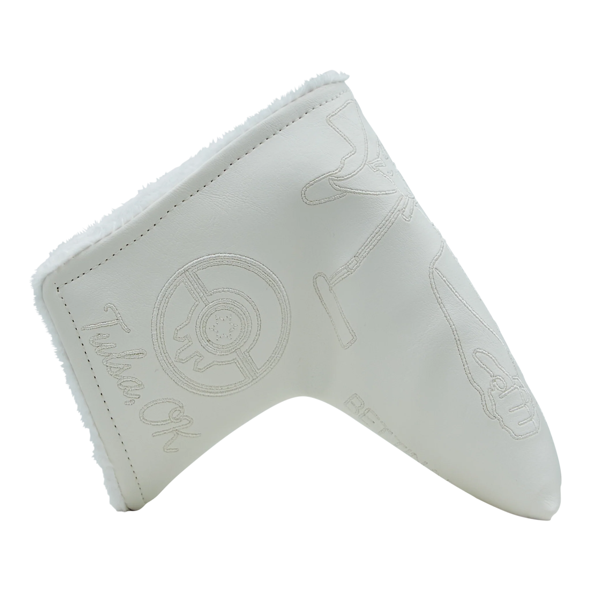 Oklahoma Neon White Buffalo Blade Putter Headcover - Image 3