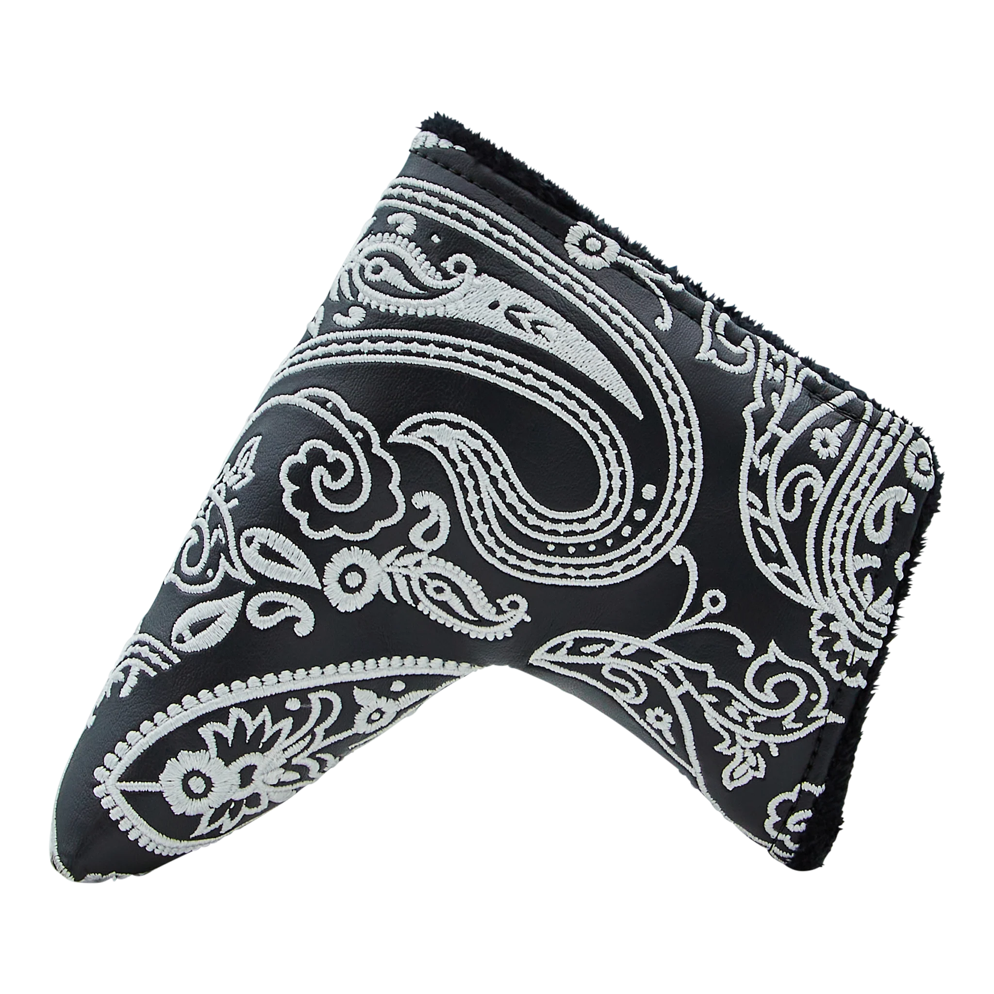 Paisley Blade Putter Headcover (Black and White) - Image 2