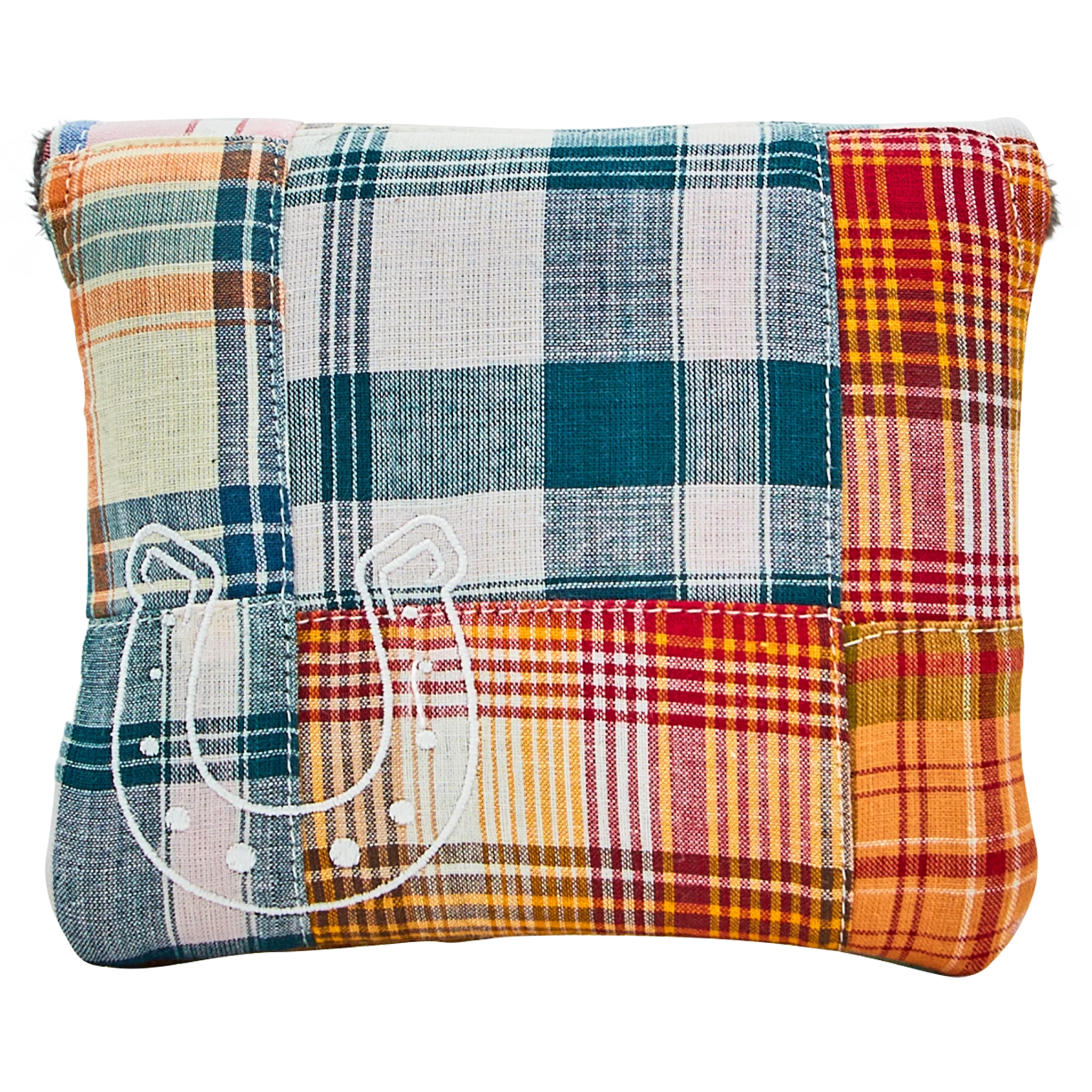 Orange Patch Madras Mallet Putter Headcover