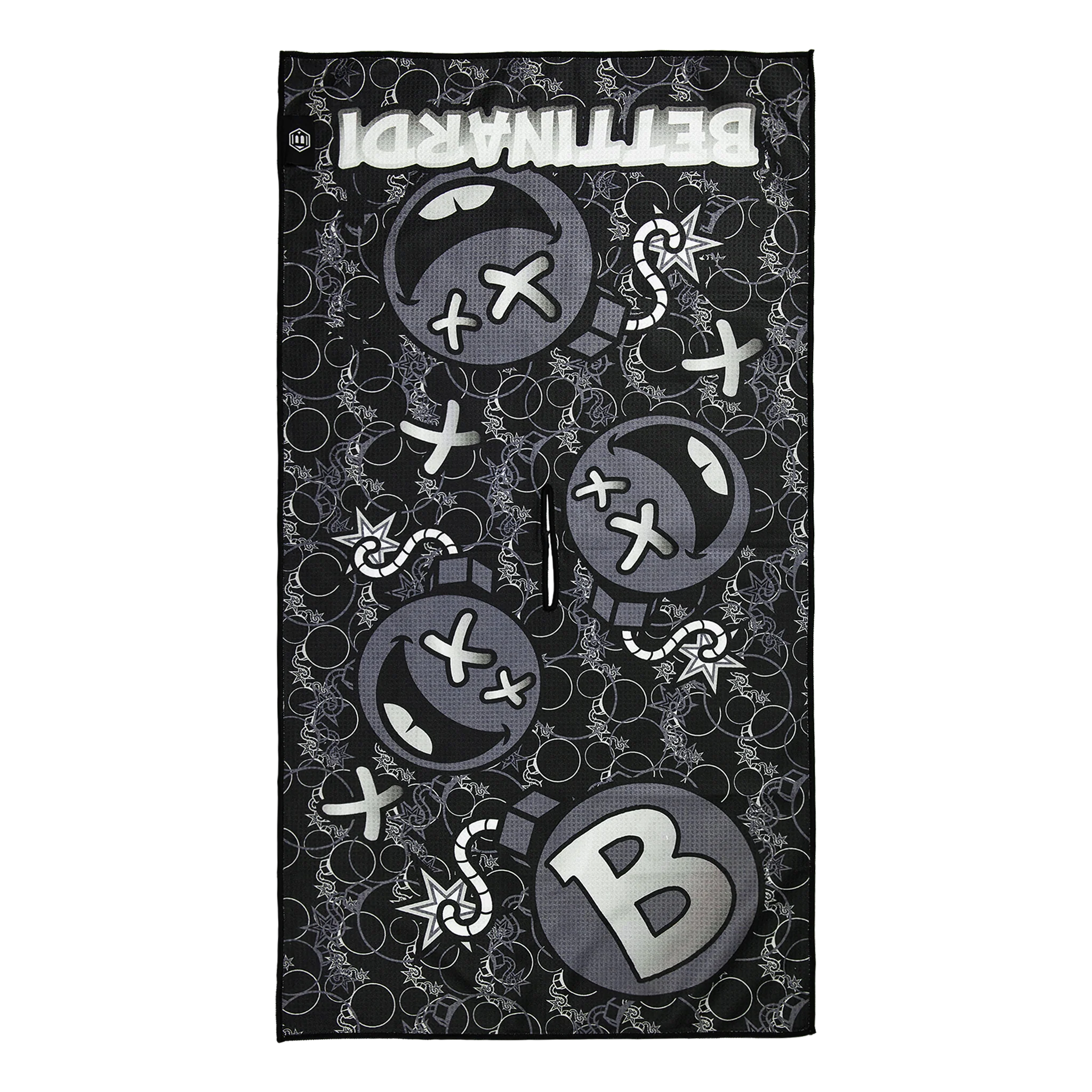 Poison Bomb Grayscale Towel