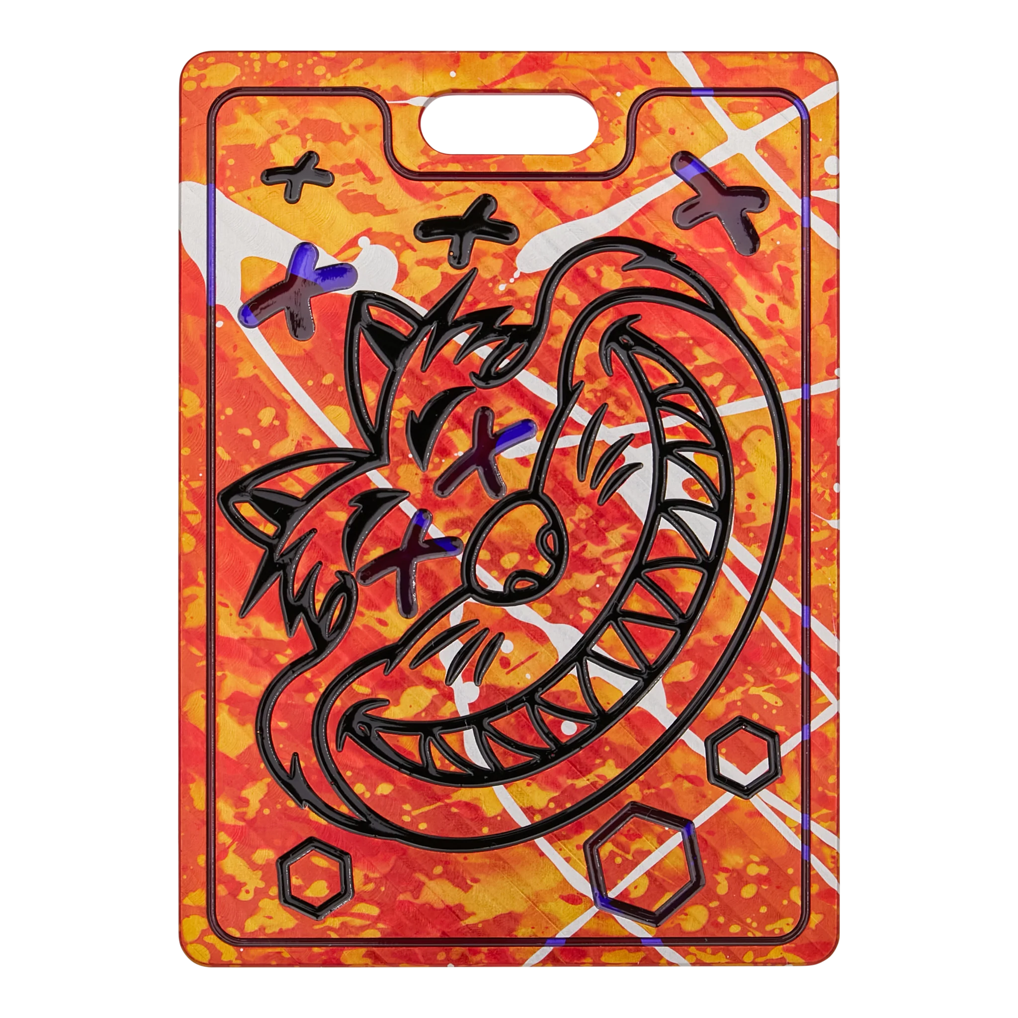 Poison Eyes Fat Cat 6061 Aluminum Bag Tag