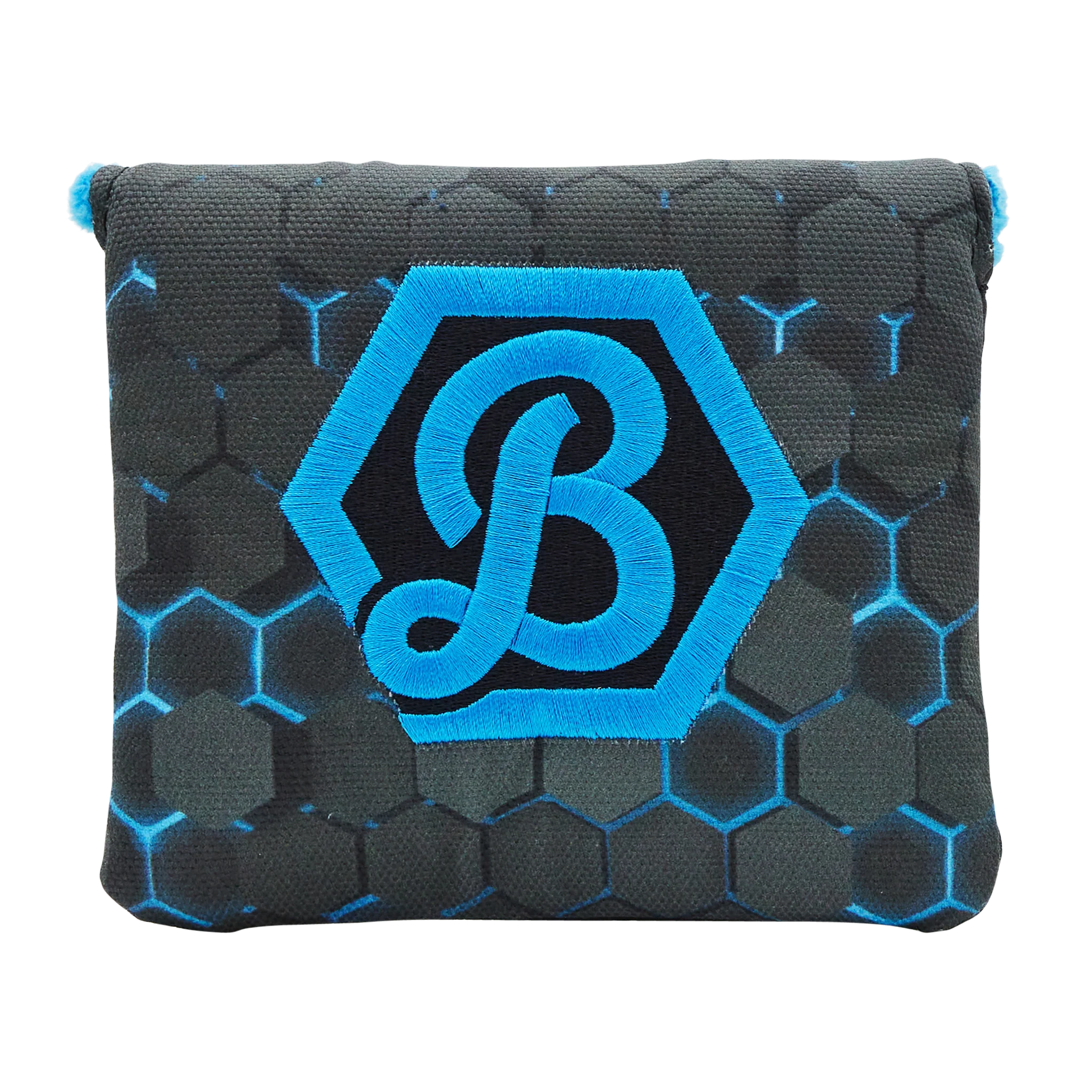 Script Hex B Dimensional Mallet Putter Headcover (Blue/Black)