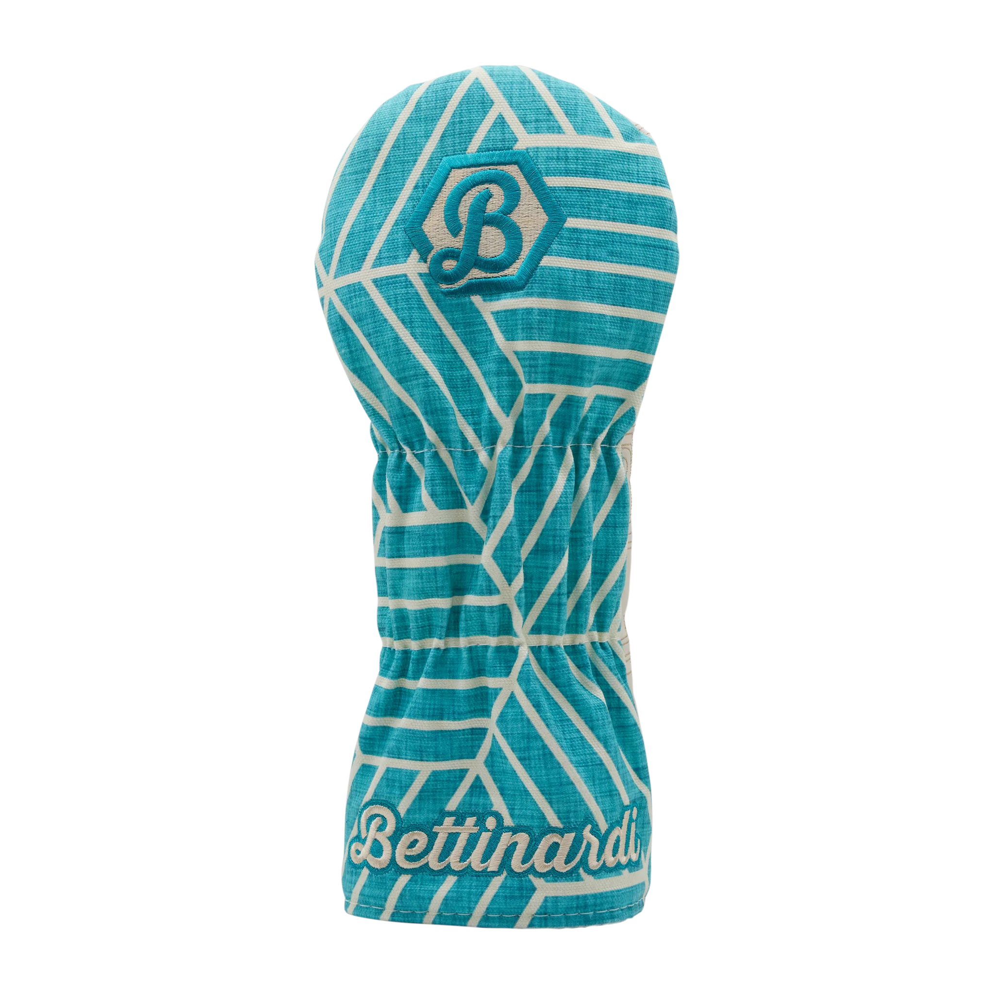 Script Hex B Geometric Honeycomb Driver Cover (Teal/Cream) - Image 2