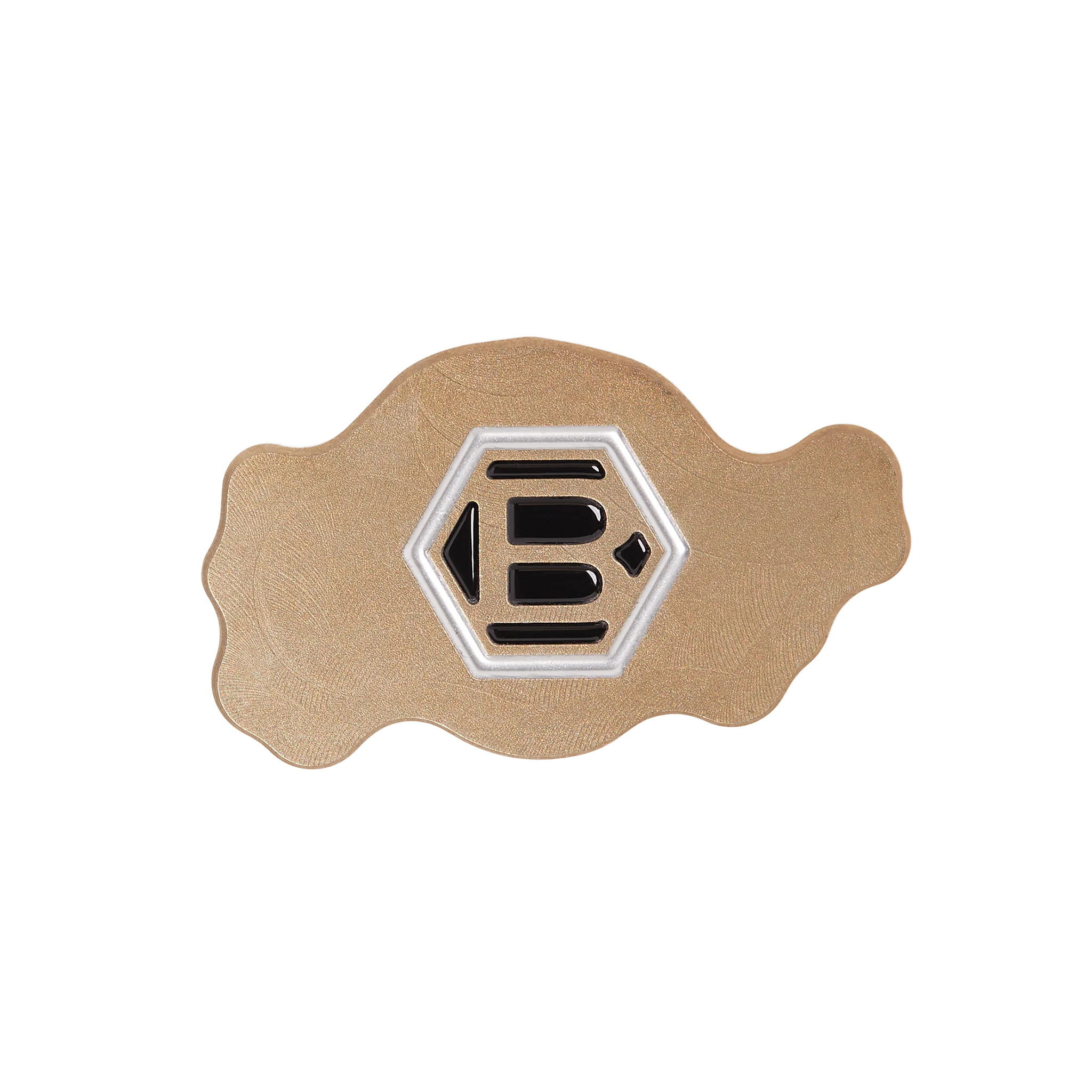 Skull & Bones Gold Flame Icon Ball Marker - Image 3