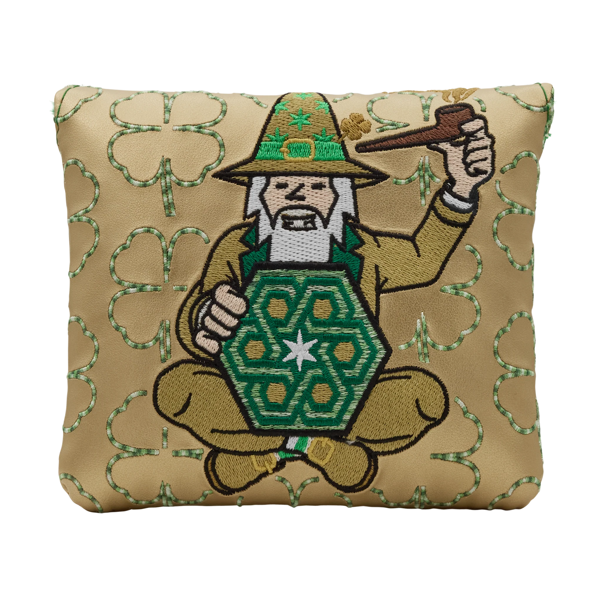 St. Patrick's Day Gold FAI Lucky Wizard Mallet Putter Headcover