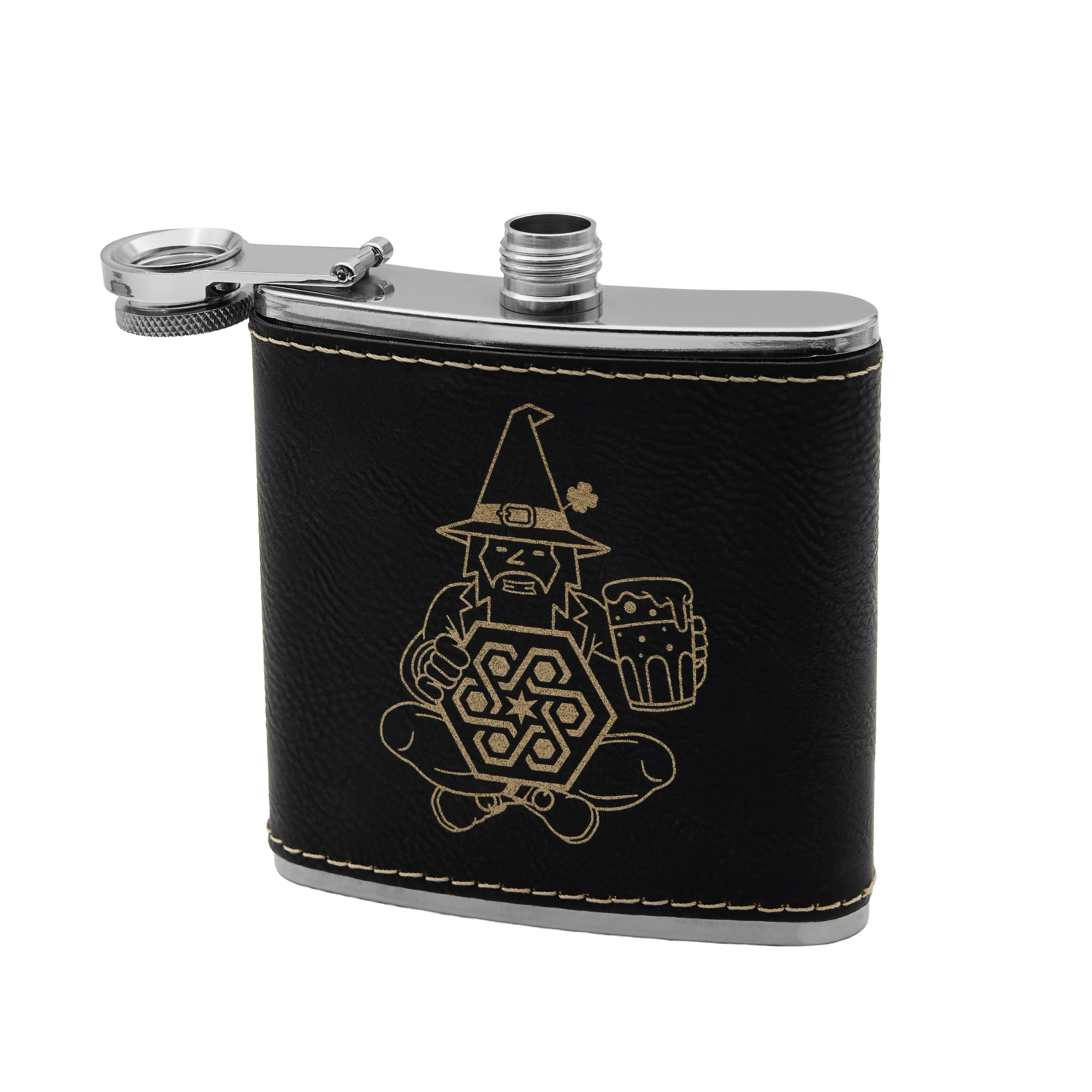 St. Patrick's Day Lucky Wizard Flask Set - Image 2