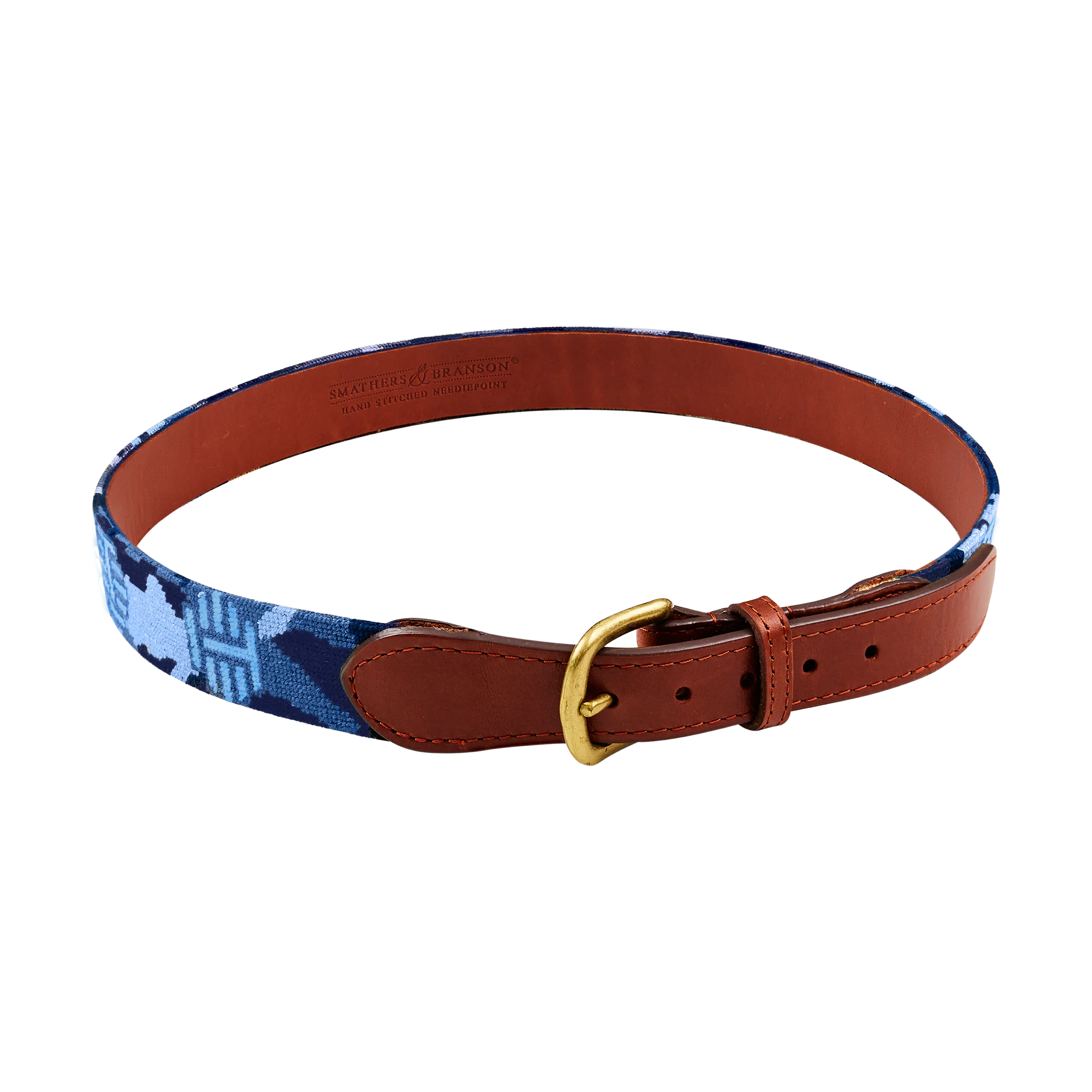 T-Hive Blue Camo Needlepoint Belt