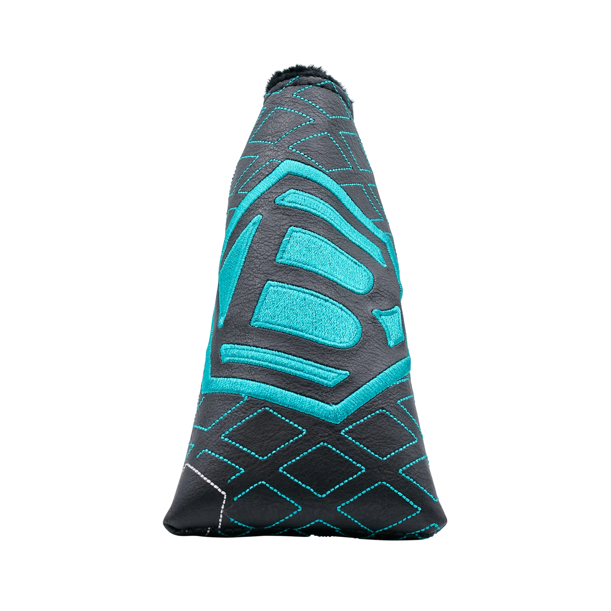 Teal & Black Diamond Face Hex B Blade Putter Headcover - Image 3