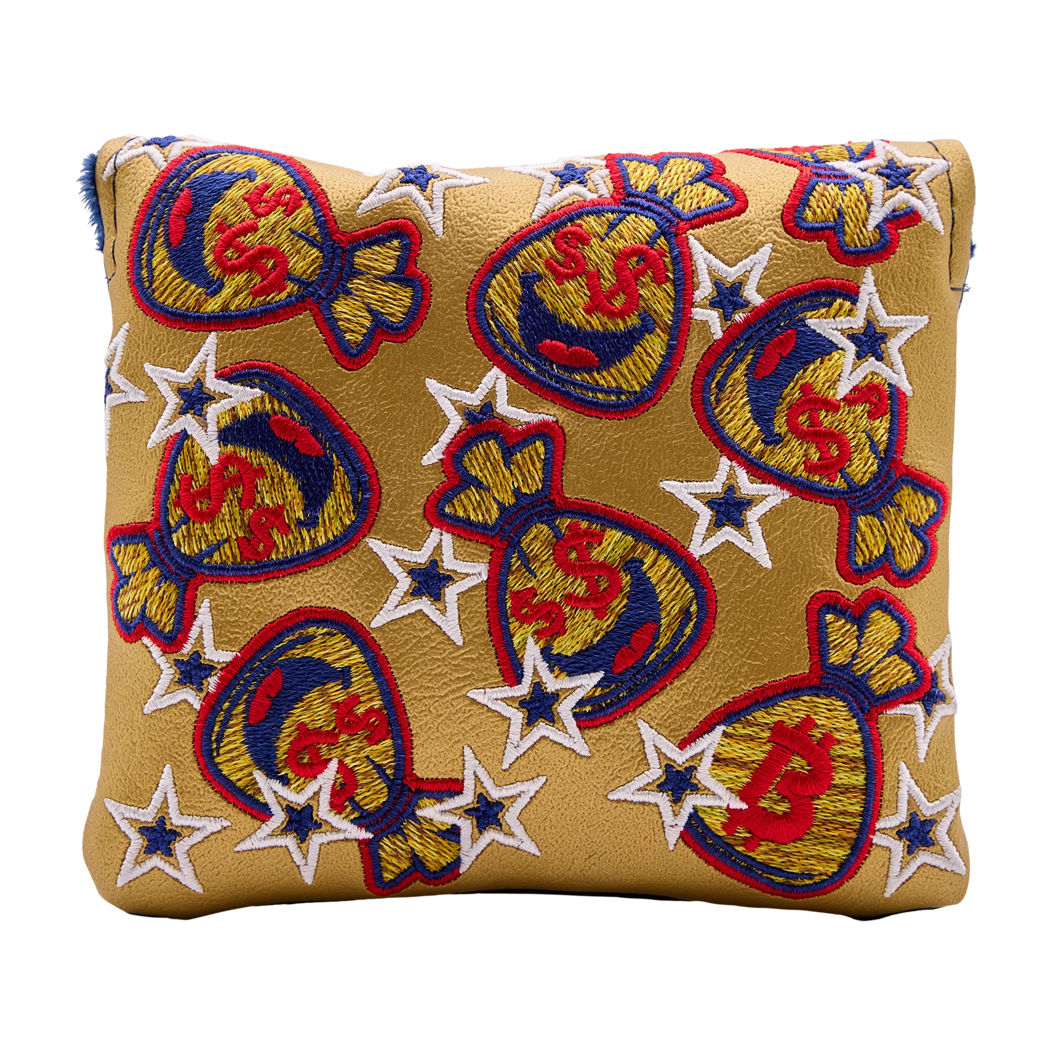 The Traveler- Gold Moneybag Mallet Putter Headcover