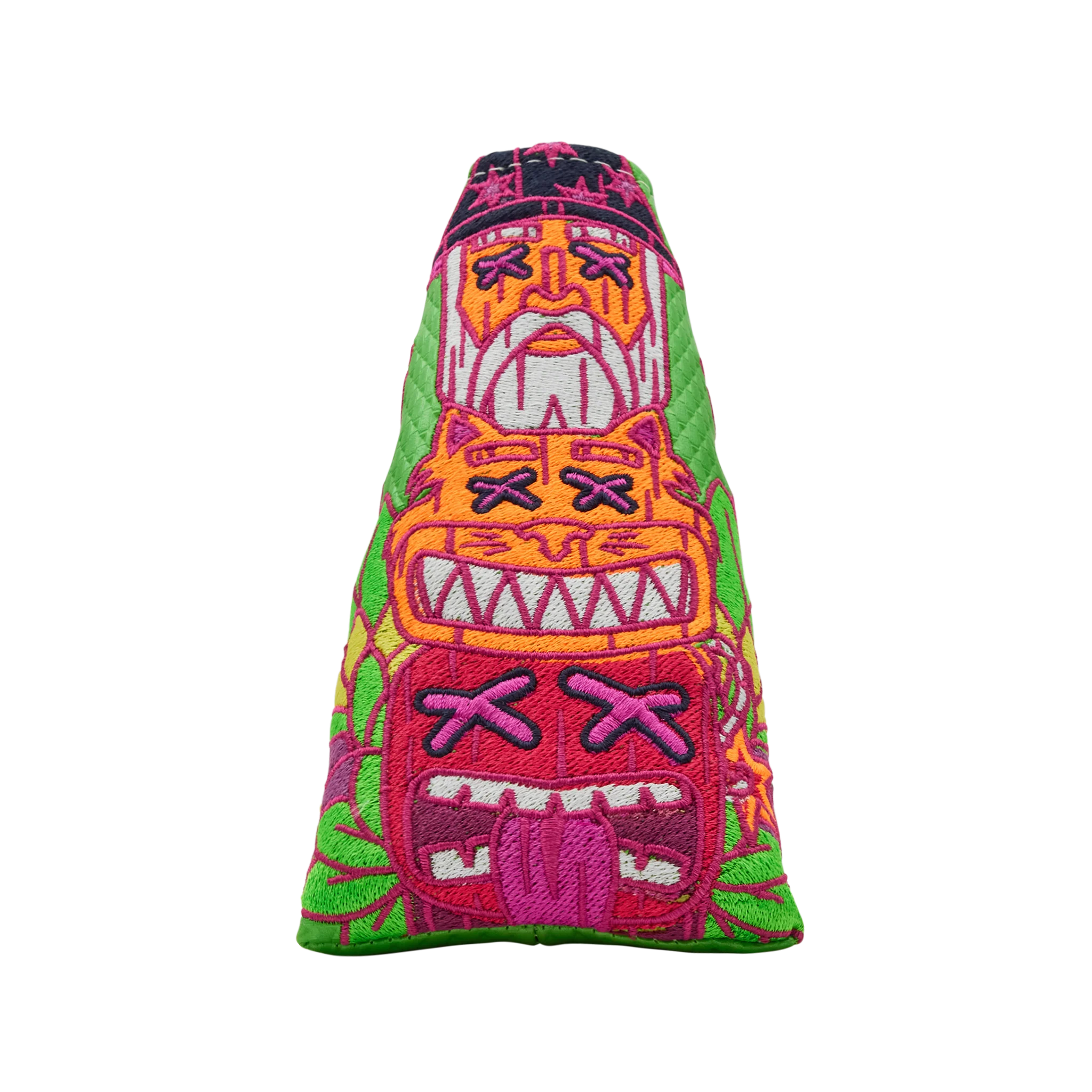 Tiki Totem Multi Icon Blade Putter Headcover - Oak Brook Exclusive - Image 3