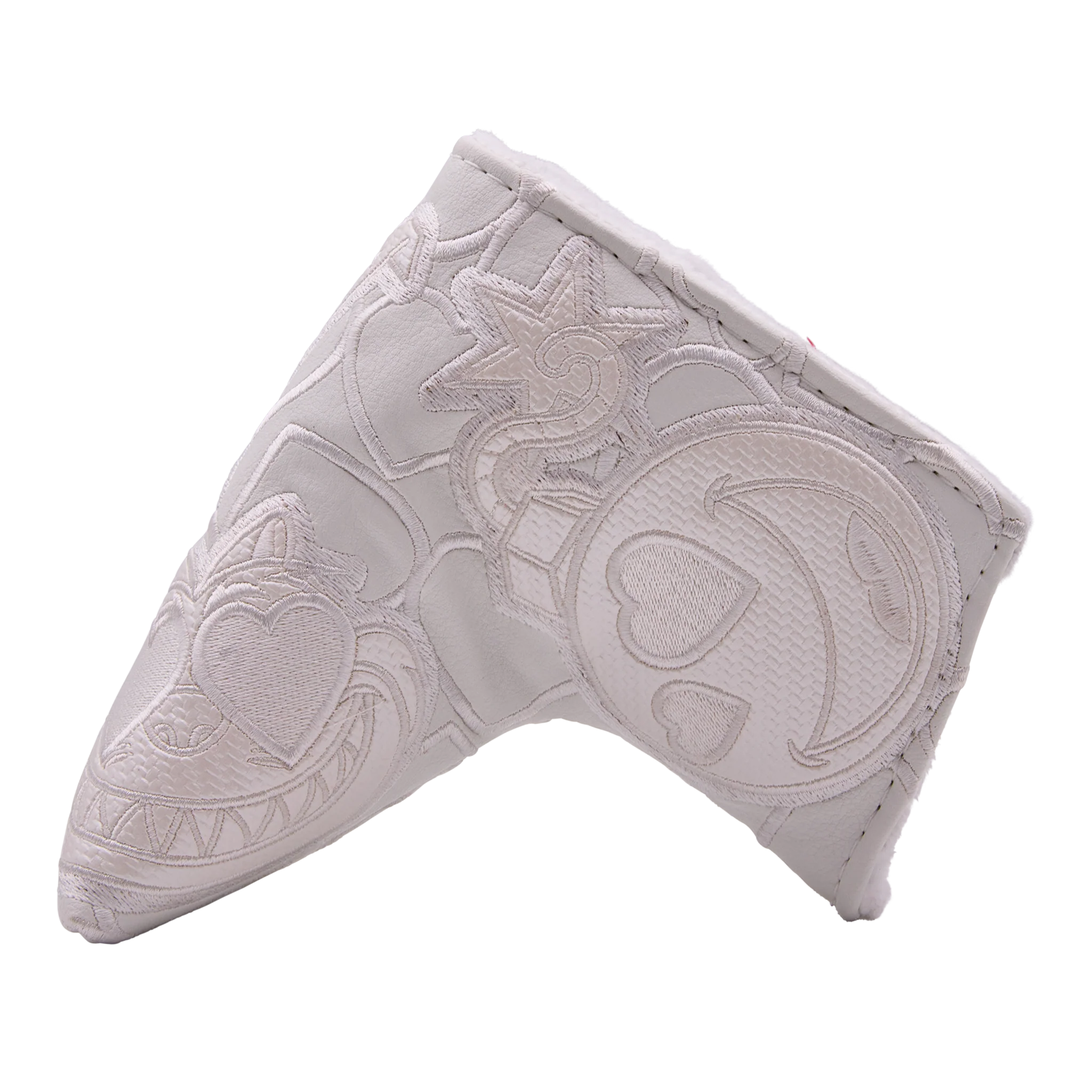 Valentine's Day Heart Eyes Multi Icon White Buffalo Blade Putter Headcover - Image 2