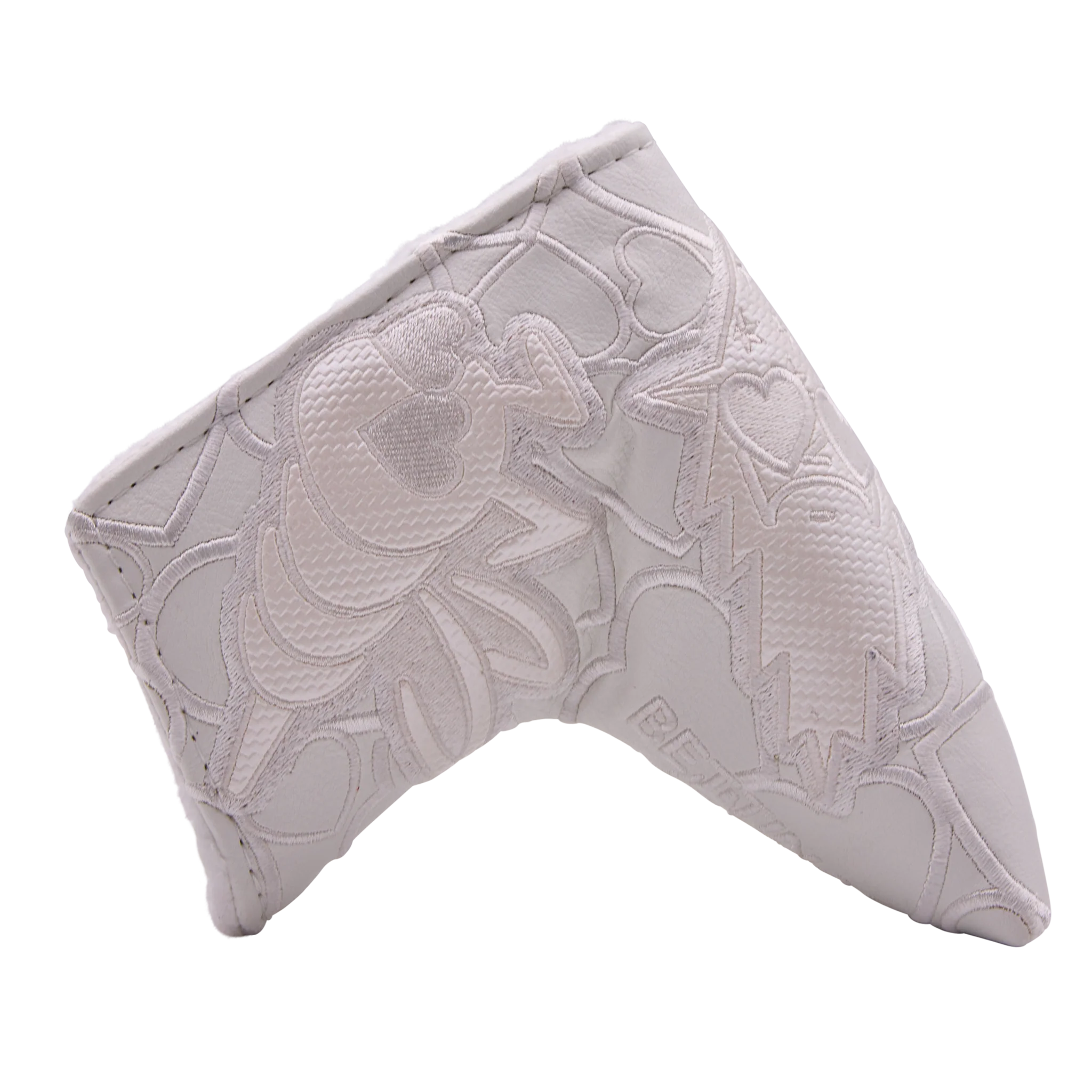 Valentine's Day Heart Eyes Multi Icon White Buffalo Blade Putter Headcover - Image 3