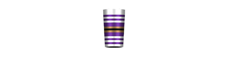 Violet and Gold Ferrules Set