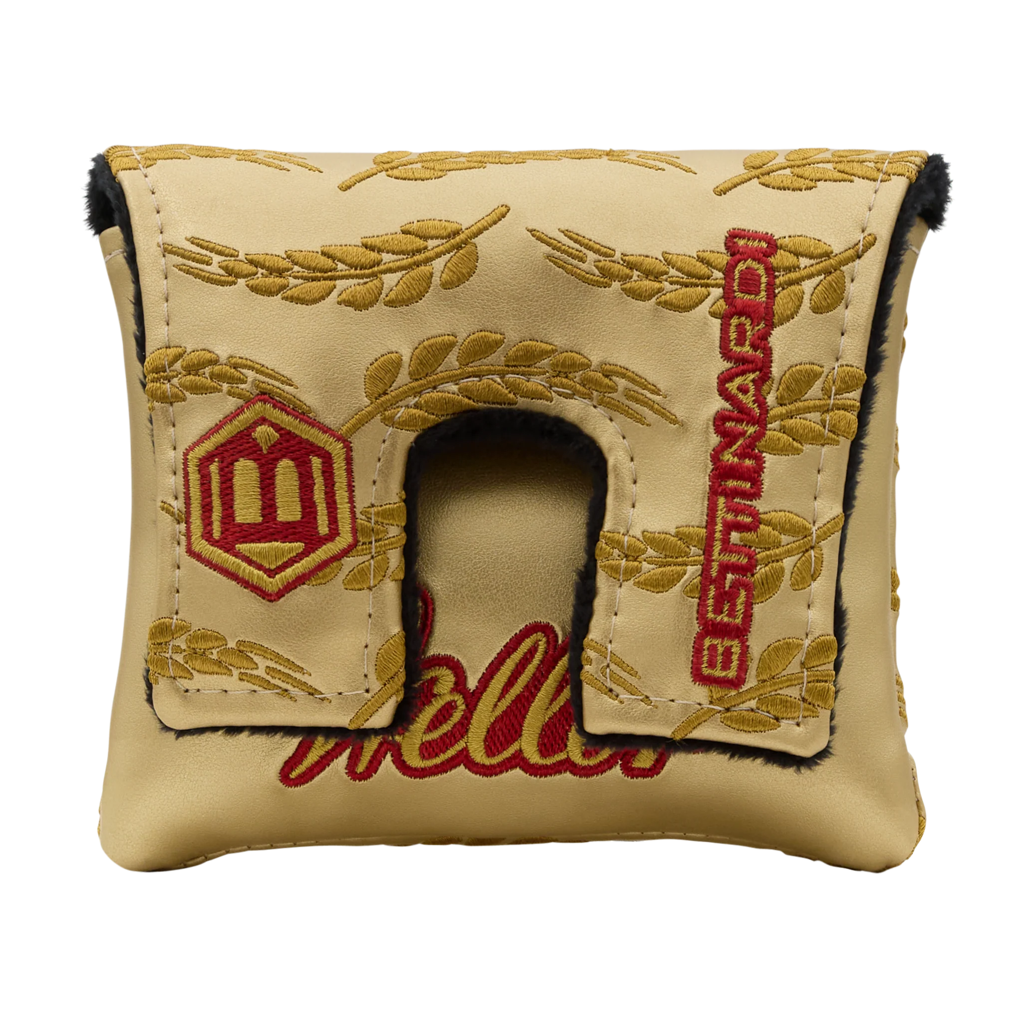 Weller x Bettinardi Gold & Crimson Center Shafted Mallet Putter Headcover - Image 2