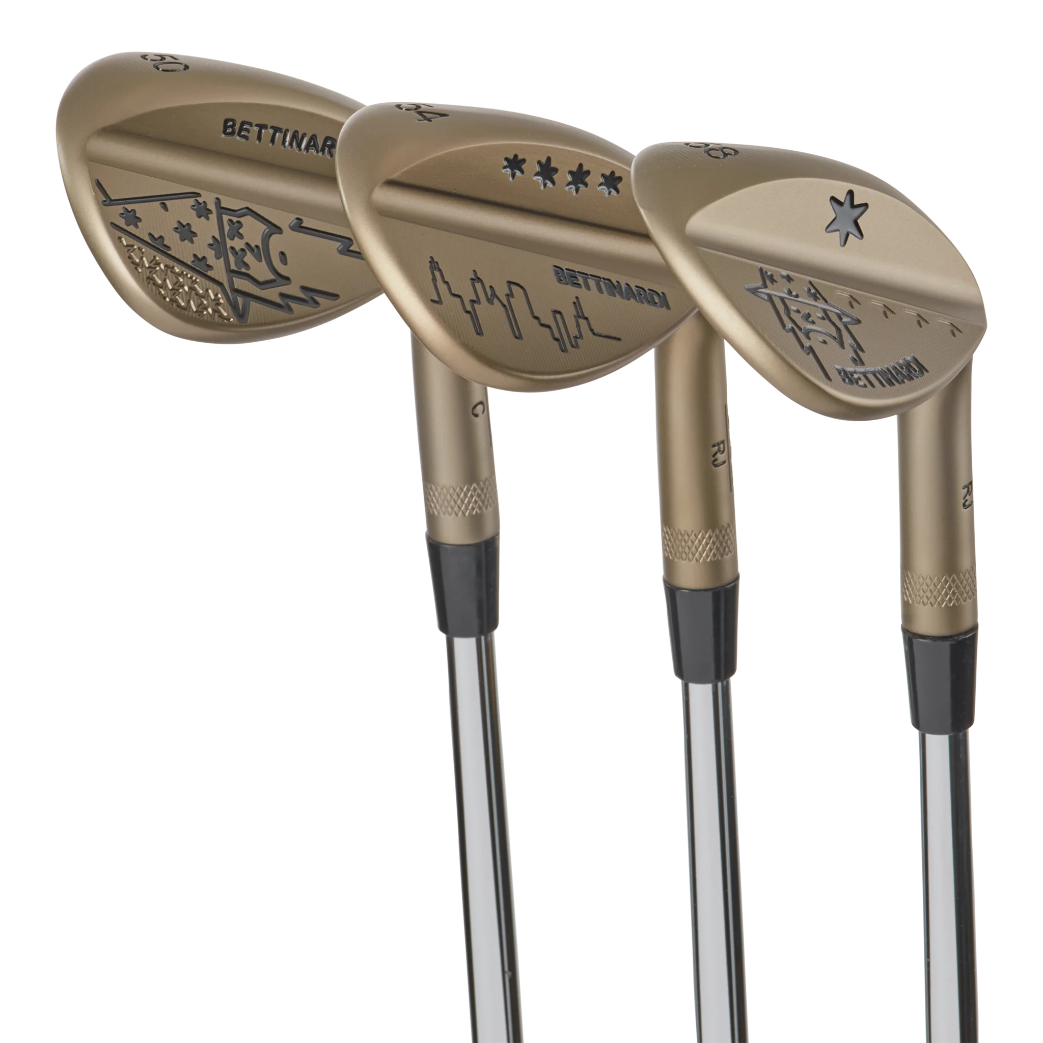 Wizard City Skyline Gold Bead Wedge Set (50°, 54°, 58°)